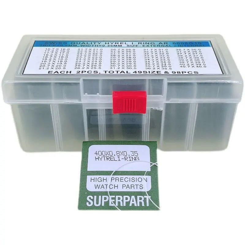 Quality Set Watch Gaskets Rubber Seal Washers 0 Rings Box 16mm - 40mm Repair Kit