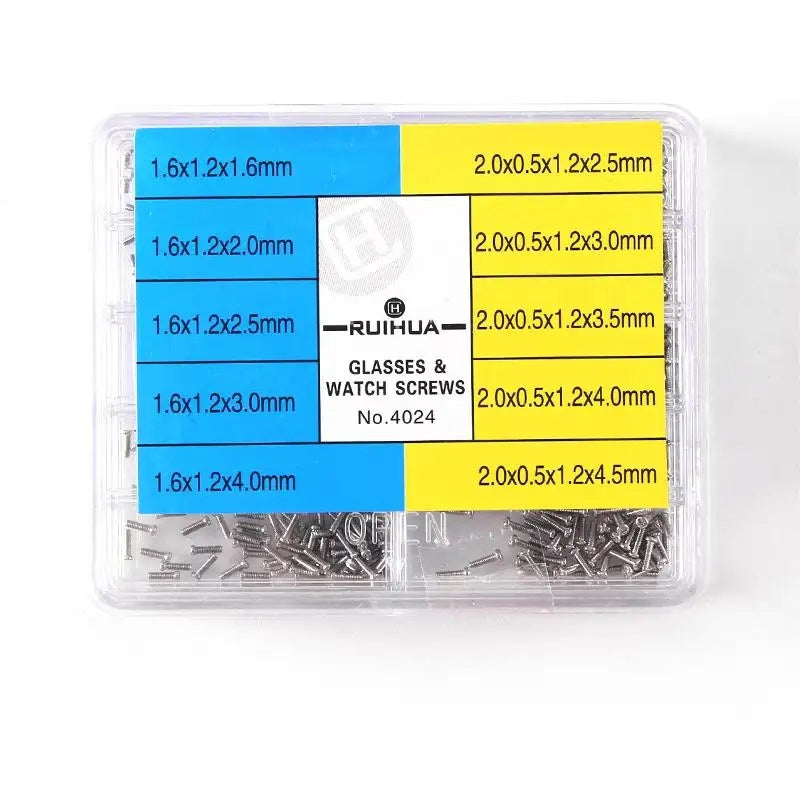 500x Watch Phillips Small Screws Watch Repair Back Cover Case Movement Parts New