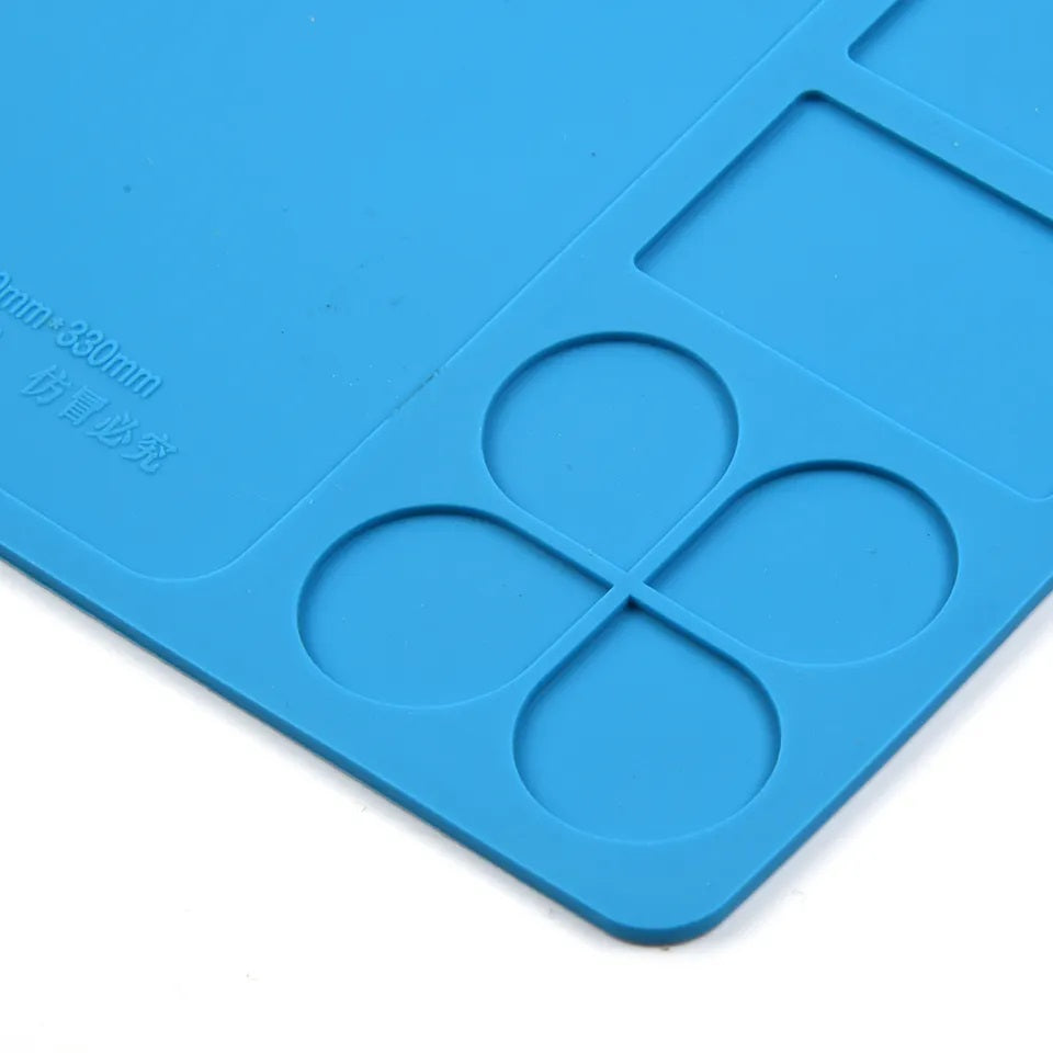 Watchmaker's Silicone Rubber Bench Mat Pad Anti-Slip Jewelry Watch Repair Tool