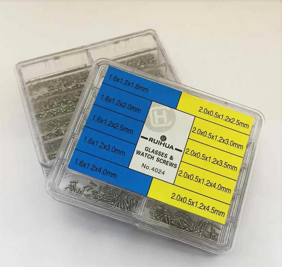500x Watch Phillips Small Screws Watch Repair Back Cover Case Movement Parts New