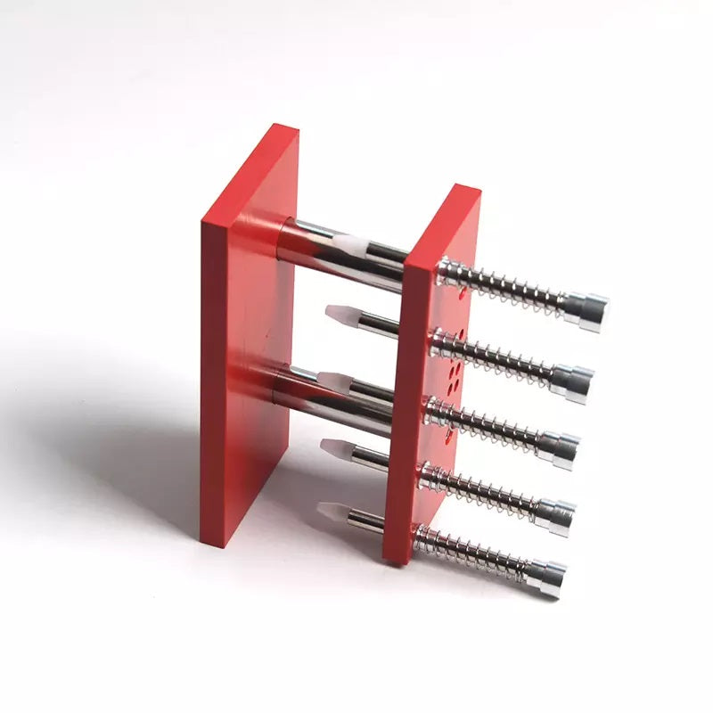 5 Size Heads Desktop Watch Hand Presser Setting Fitting Set Watchmakers Pressing