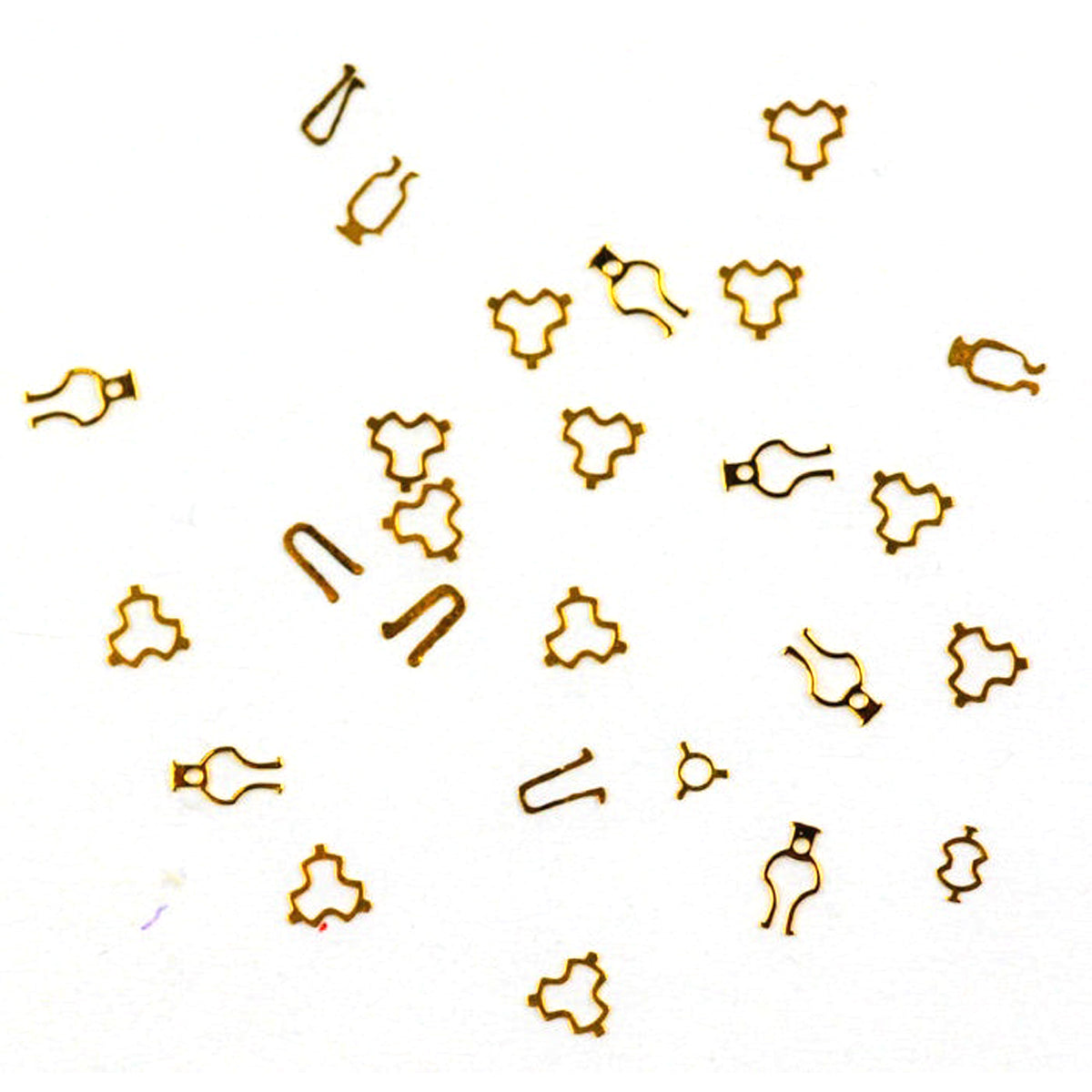 Shockproof springs x25 watchmakers parts spares repair jewels watch shock spring