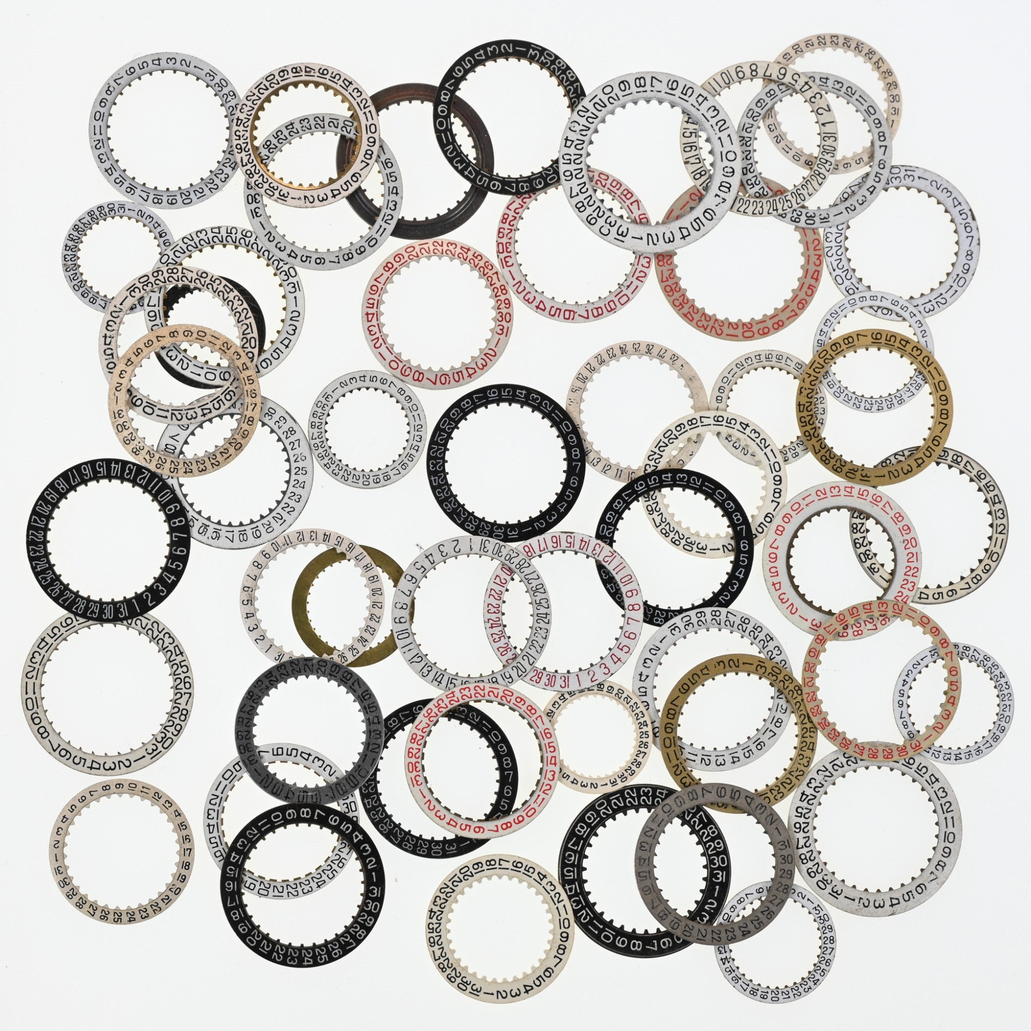 Steampunk Art Crafts Real Watch Parts Date Chapter Rings x50 Gothic Cyberpunk