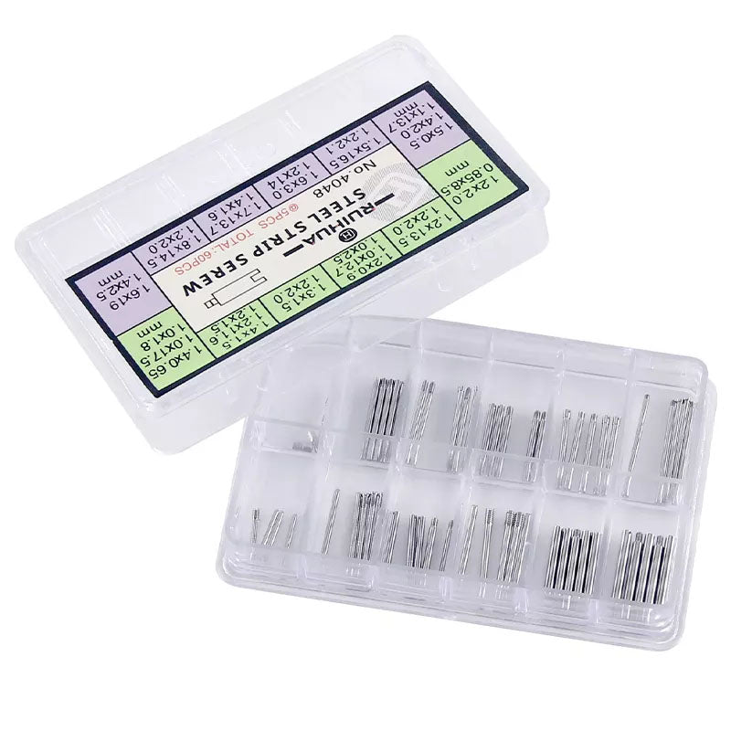 Set 60x Screw In Link Pins For Rolex Straps Bracelets Links Adjust Remove Repair