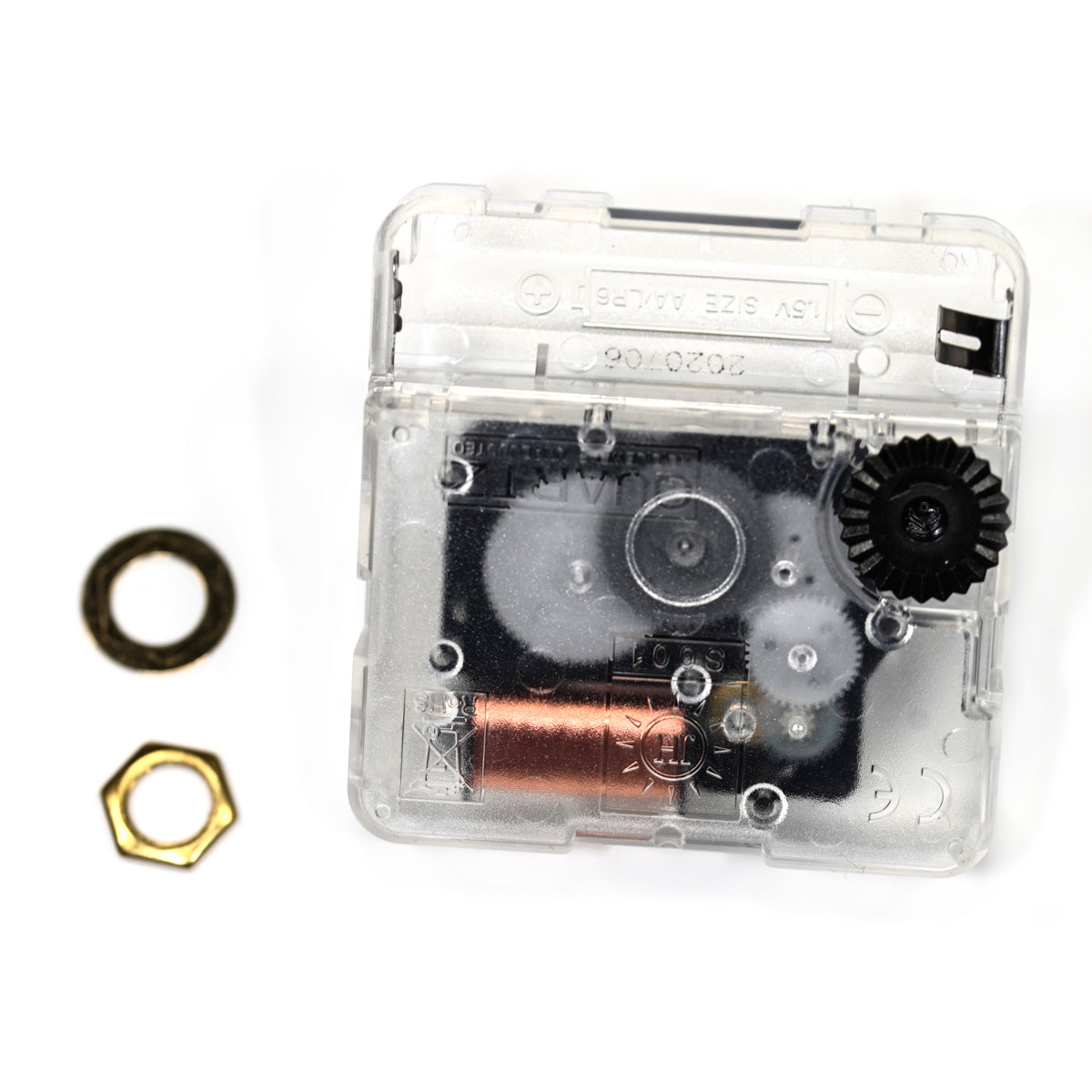 Clock Movement Quartz Mechanism New Replacement Clear Transparent Silent NEF