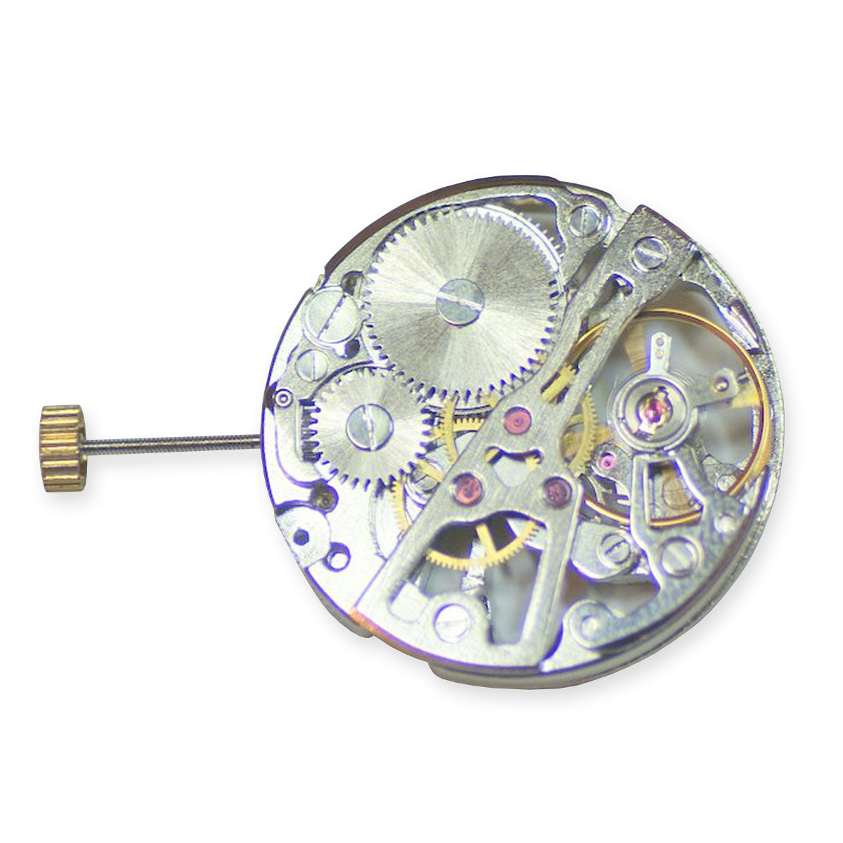 Skeleton silver mechanical manual wind movement NEW steampunk project modding