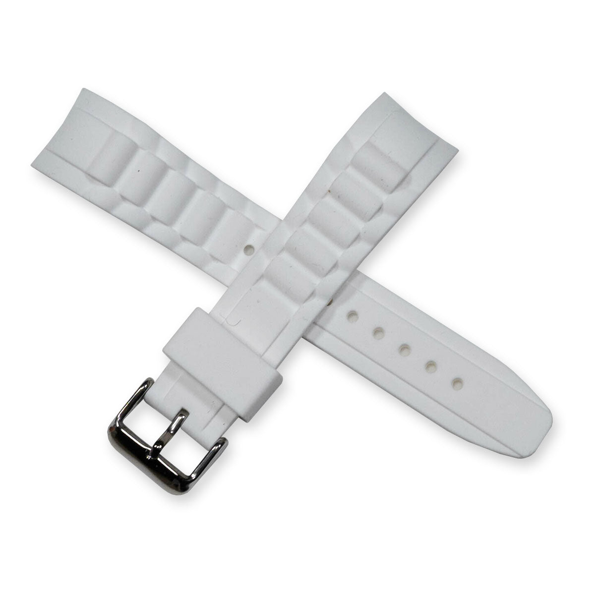 Curved End Rubber Ice Watch Strap Band Divers Sports 17mm 20mm 22mm Replacement