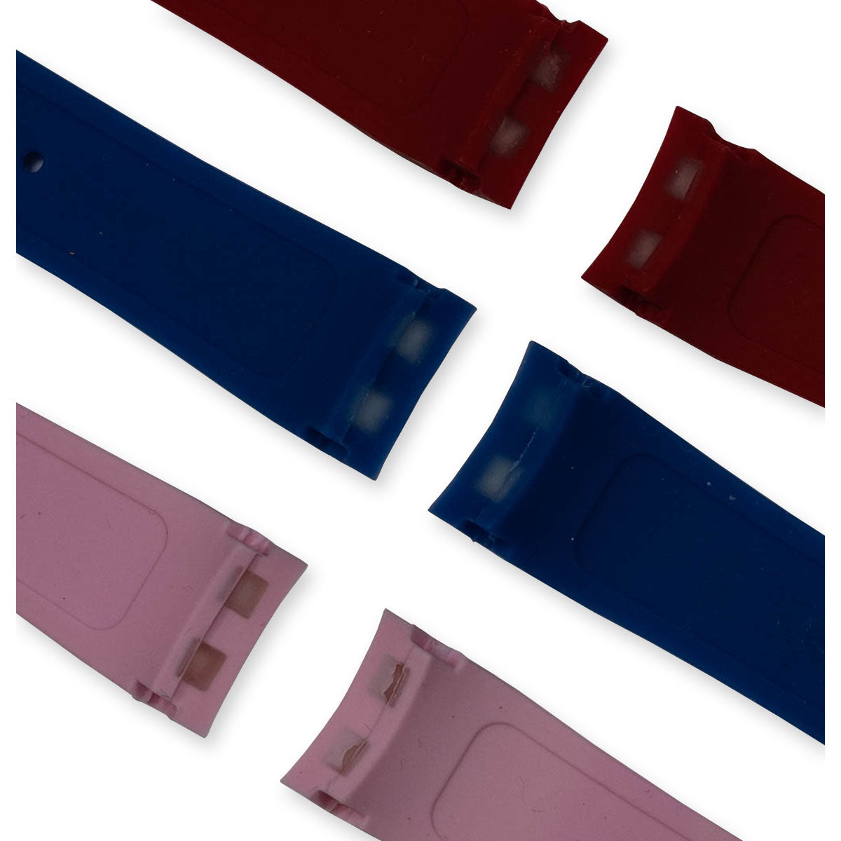 Curved End Rubber Ice Watch Strap Band Divers Sports 17mm 20mm 22mm Replacement