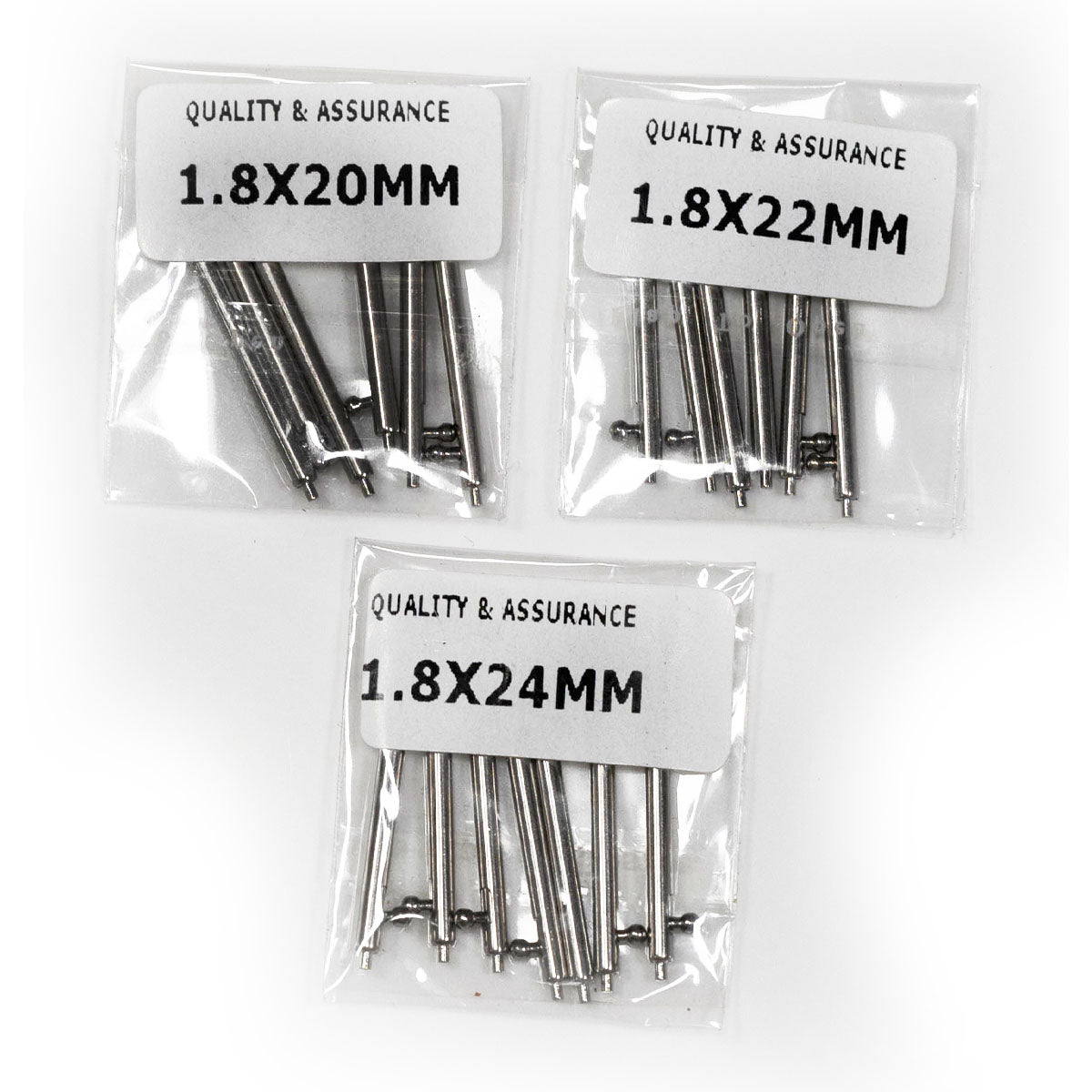 18x Quick Release Spring Bars Watch Strap Easy Fit Heavy Duty 20mm 22mm 24mm Pin