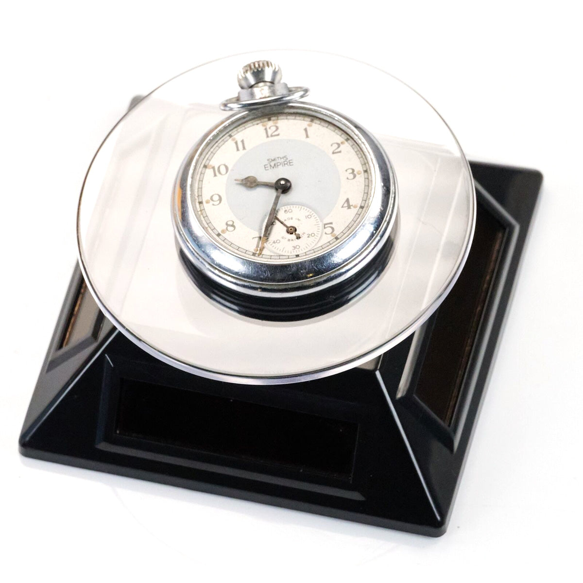Watch Solar Power Display Turntables Watchmakers Rotary Black Stand Holder New