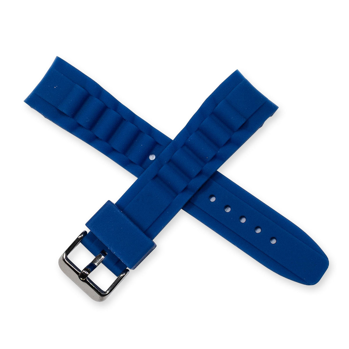 Curved End Rubber Ice Watch Strap Band Divers Sports 17mm 20mm 22mm Replacement