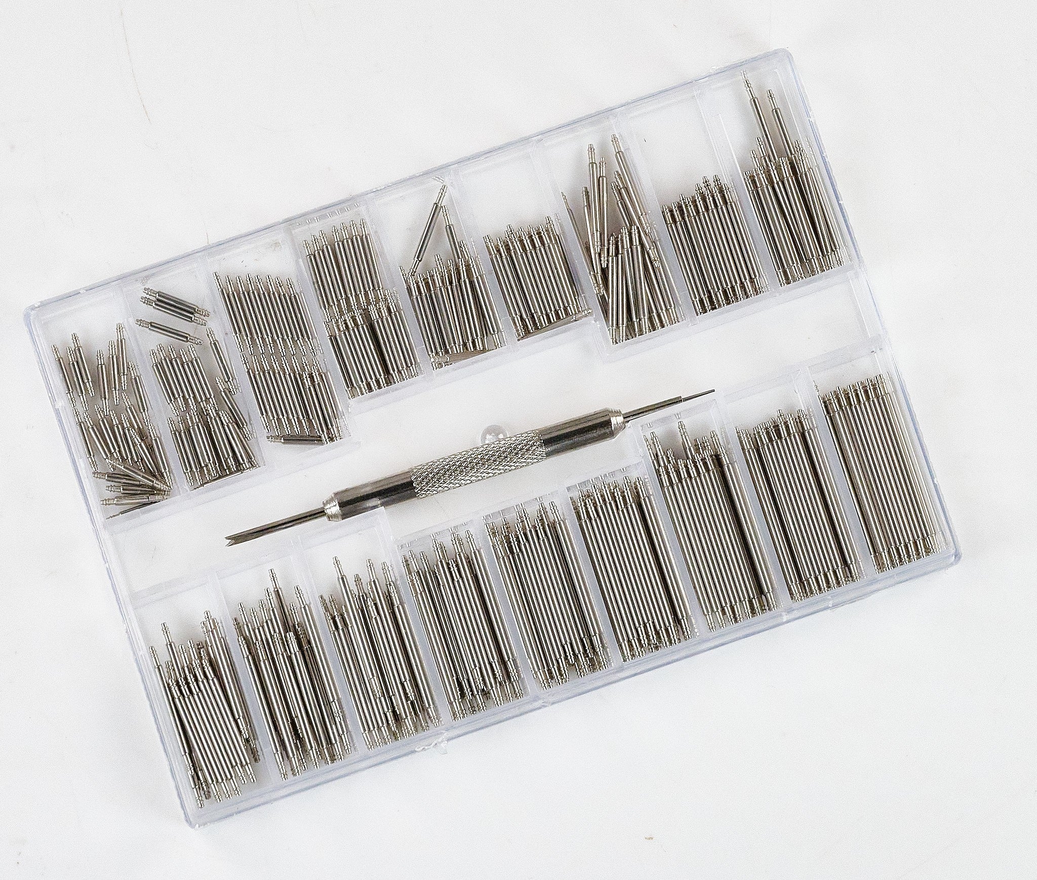 Assortment Watch Spring Bars + FITTING TOOL  Straps Repairs Watchmakers 8 - 25mm