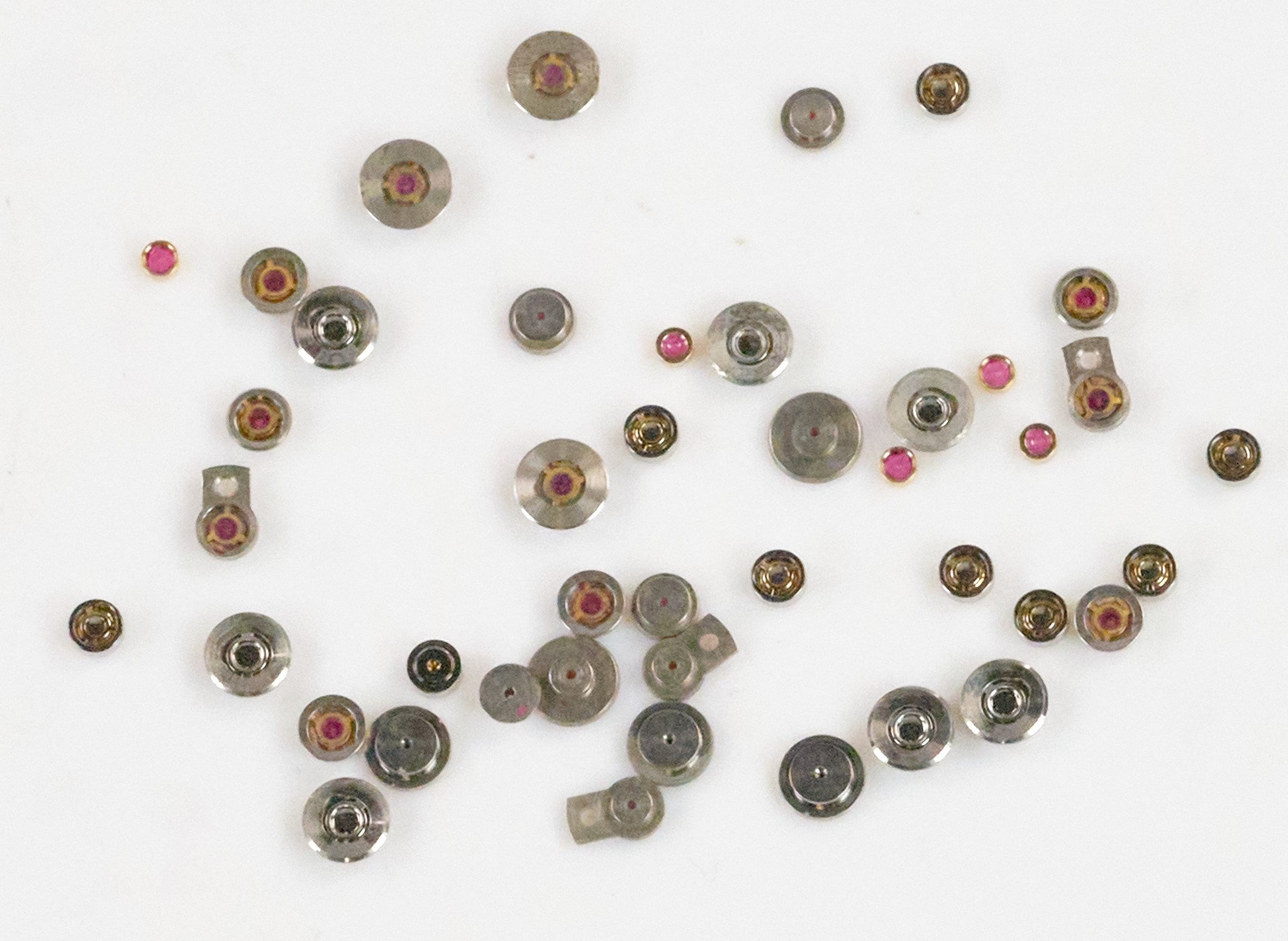 25x Watch Top Jewel With Shock Proof Bloc Balance Absorber Watchmakers Repairs