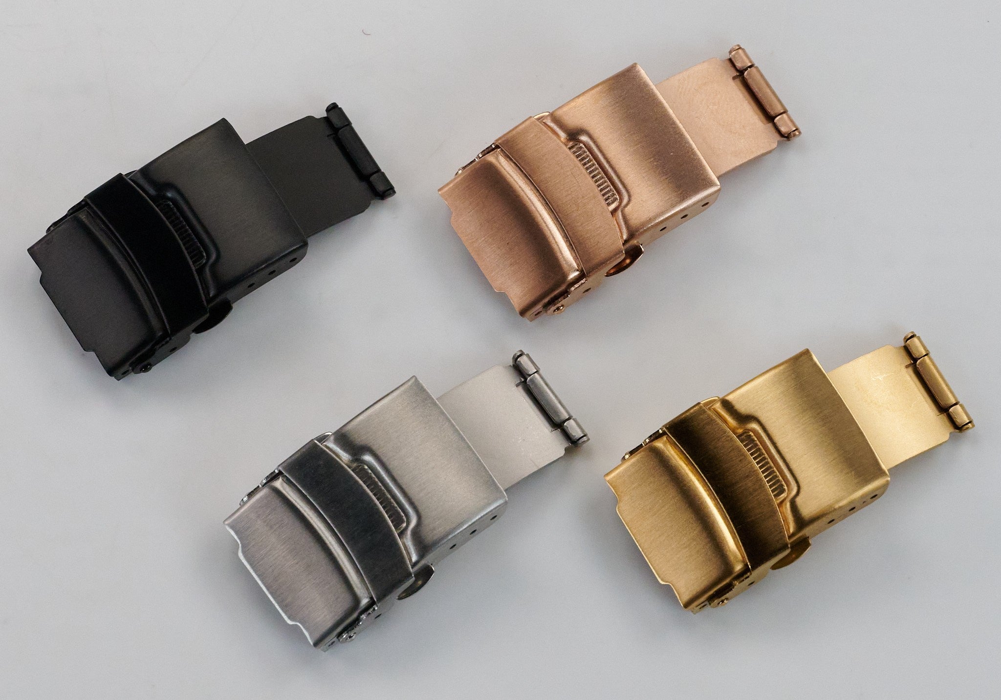 Watch Strap Buckle Deployment Safety Clasp Stainless Steel Replacement Push Open