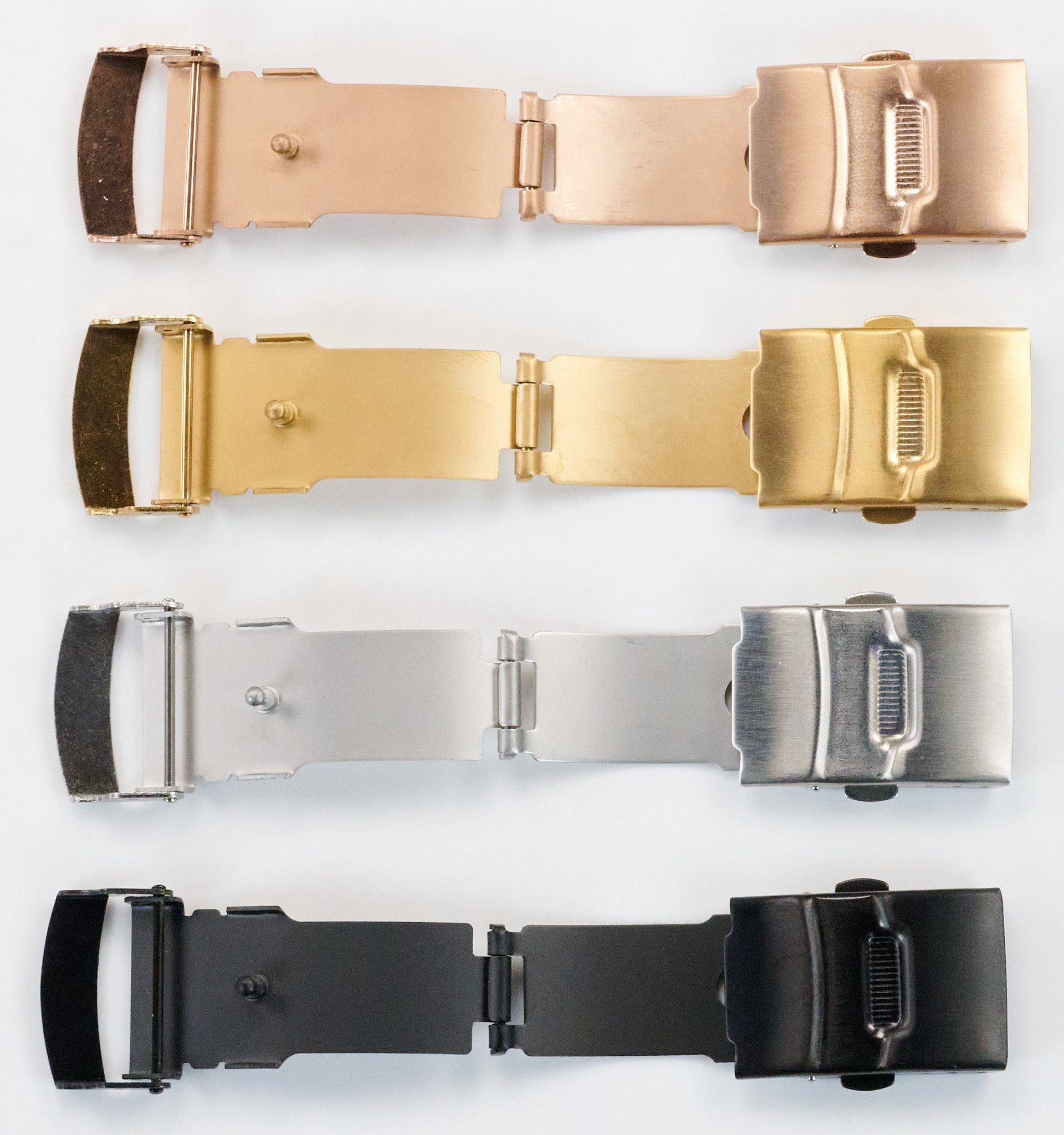 Watch Strap Buckle Deployment Safety Clasp Stainless Steel Replacement Push Open