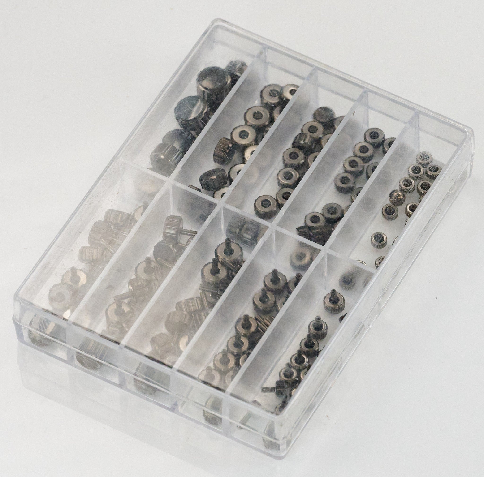 120 Black PVD Watch Winding Crowns Long Pipe 3.5mm-7mm Spares Repair Parts New