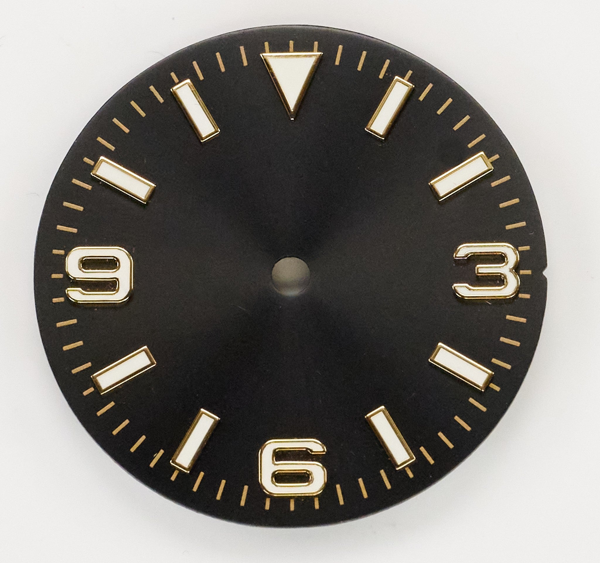 28.5mm Black Watch Dial Sterile Homage Lumed Markers Replacement Self Build Part