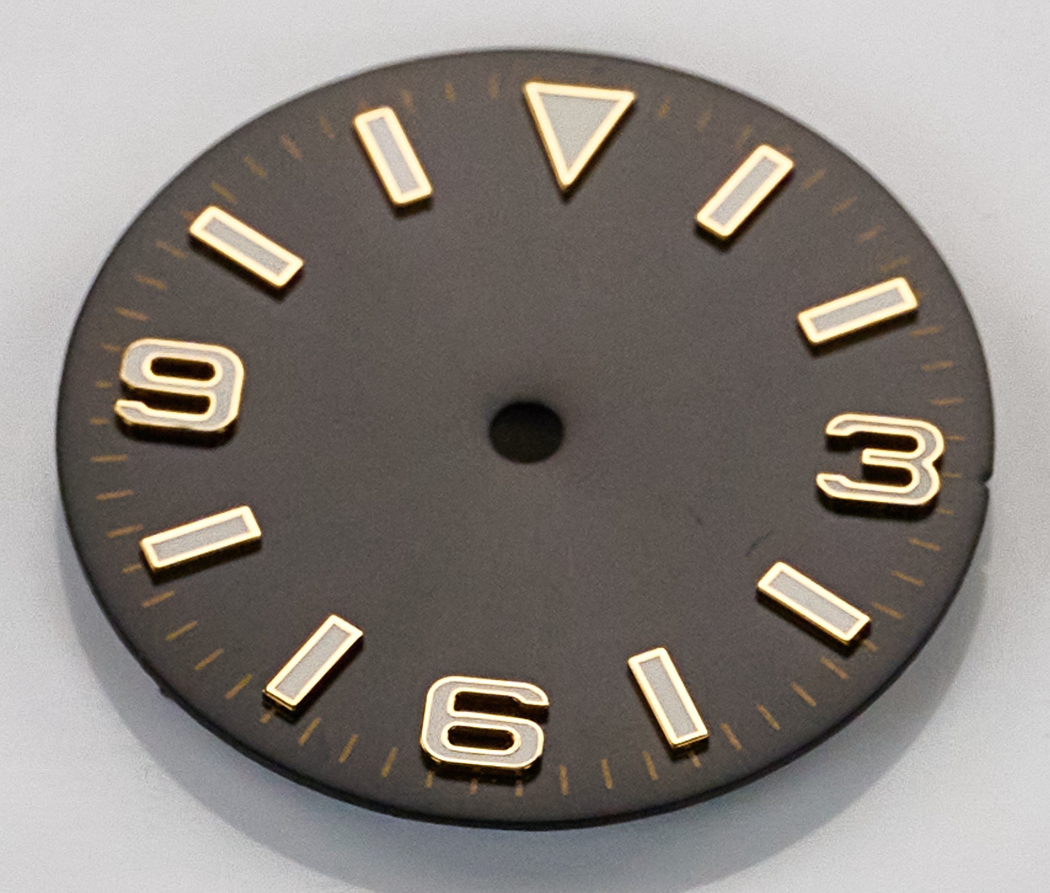28.5mm Black Watch Dial Sterile Homage Lumed Markers Replacement Self Build Part
