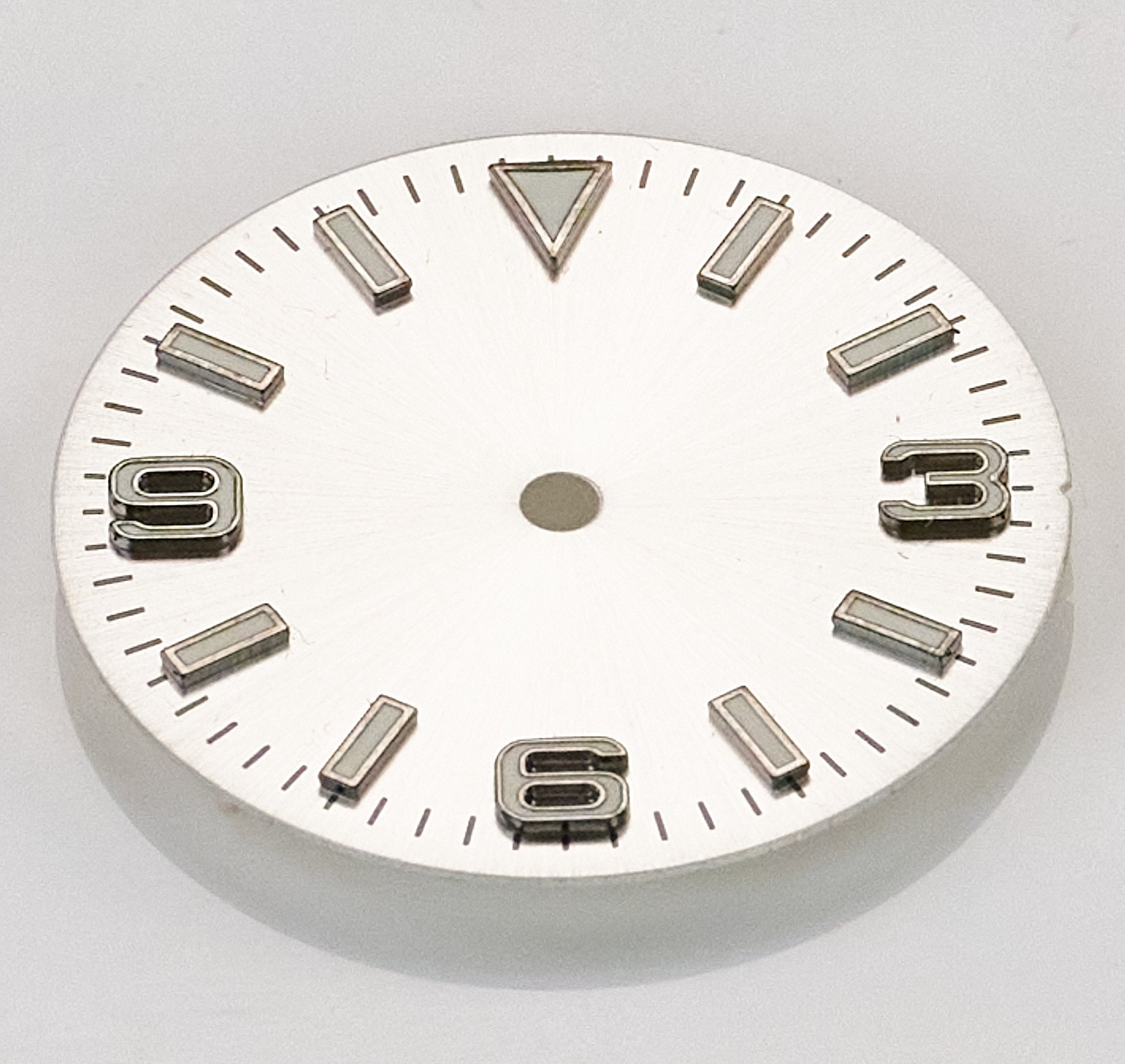 28.5mm Silver Watch Dial Sterile Homage Lumed Marker Replacement Self Build Part