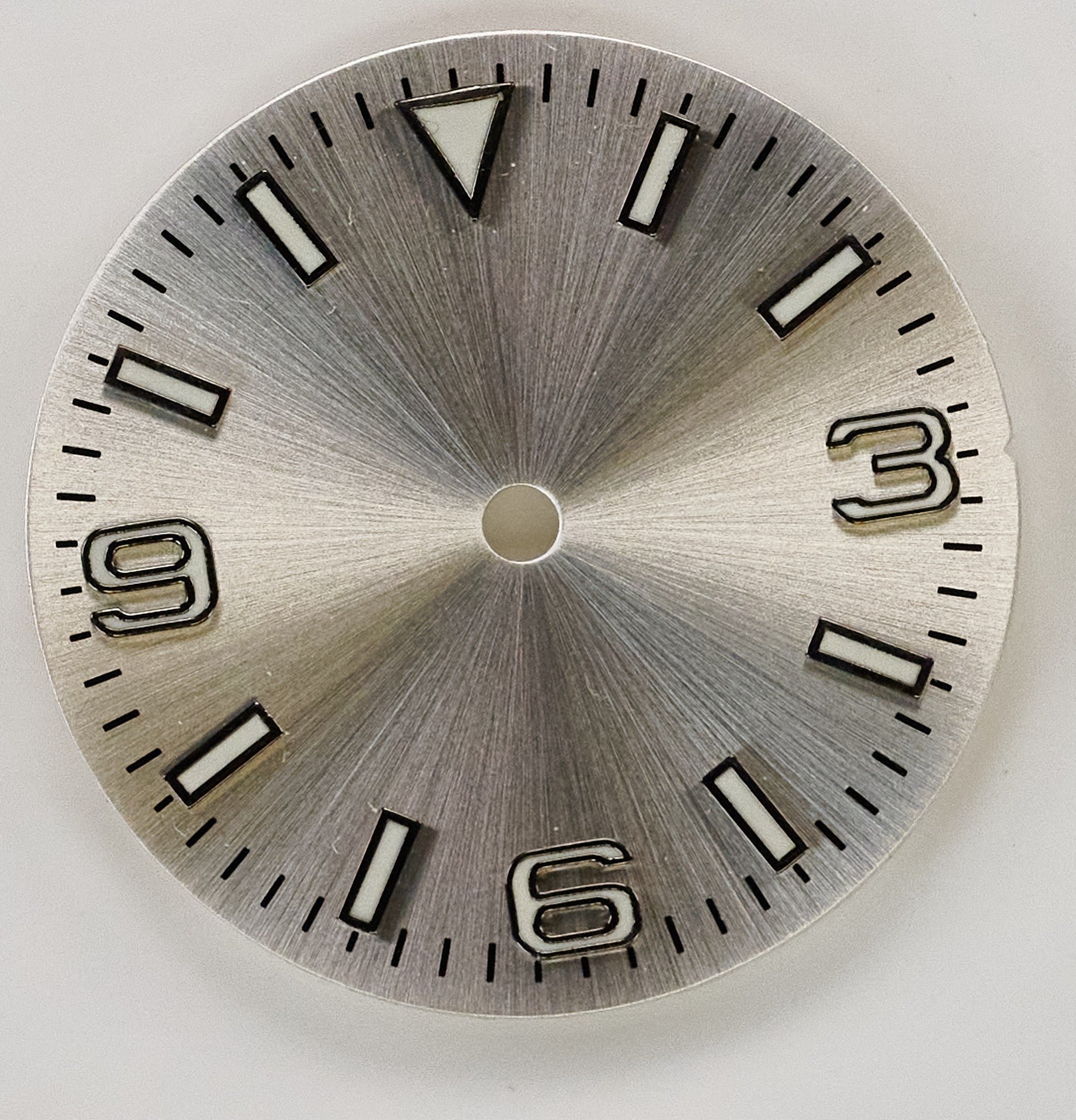 28.5mm Silver Watch Dial Sterile Homage Lumed Marker Replacement Self Build Part