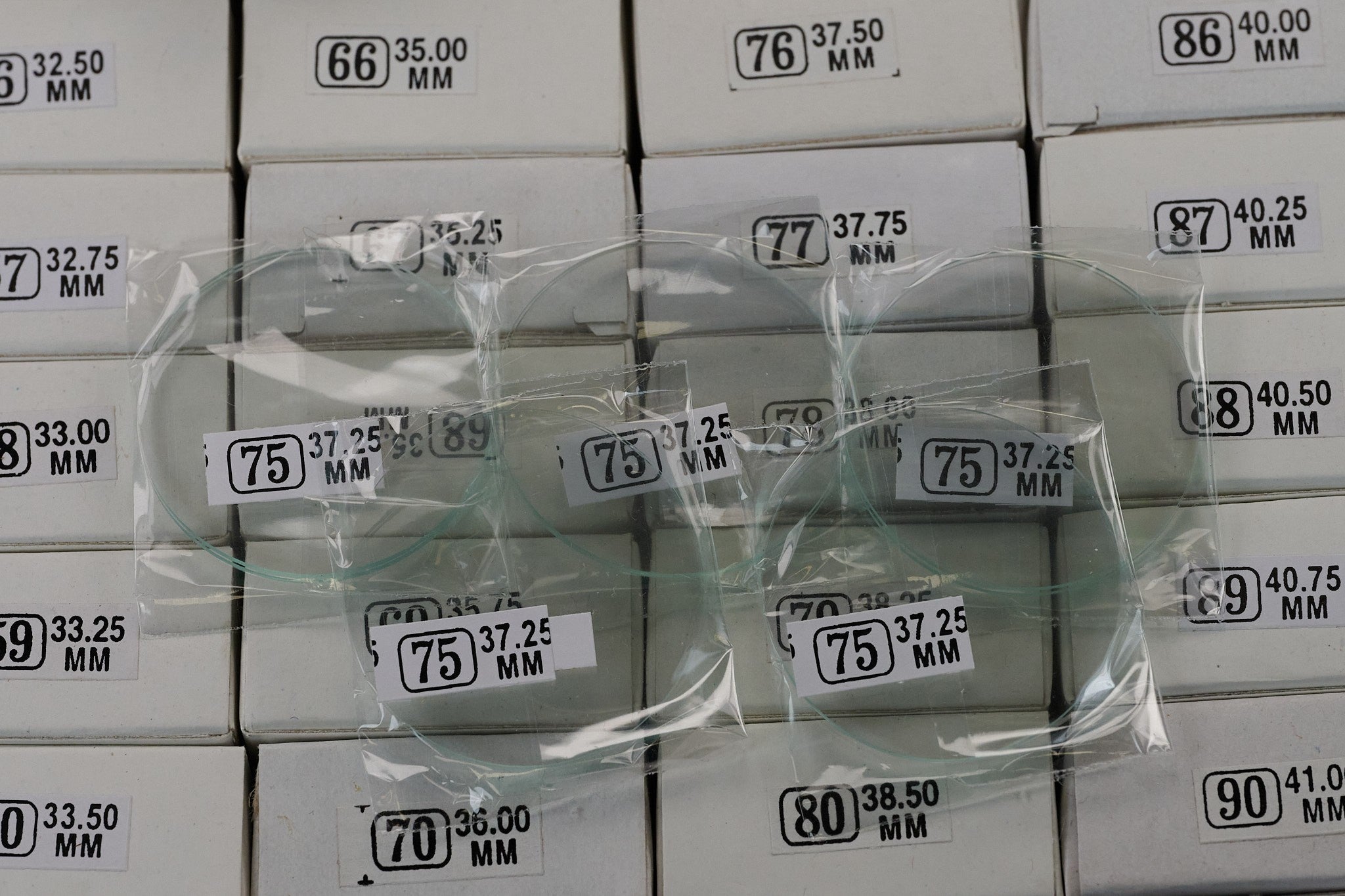 400x Flat Mineral Crystals Glass 31-41mm Large Watch Pocketwatch Replacement Set