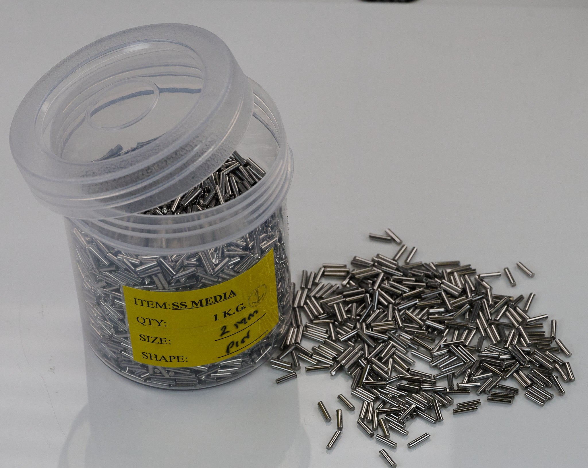 1KG Stainless Steel Media Tumbling Tumbler Polishing SS Metal plain polish pins