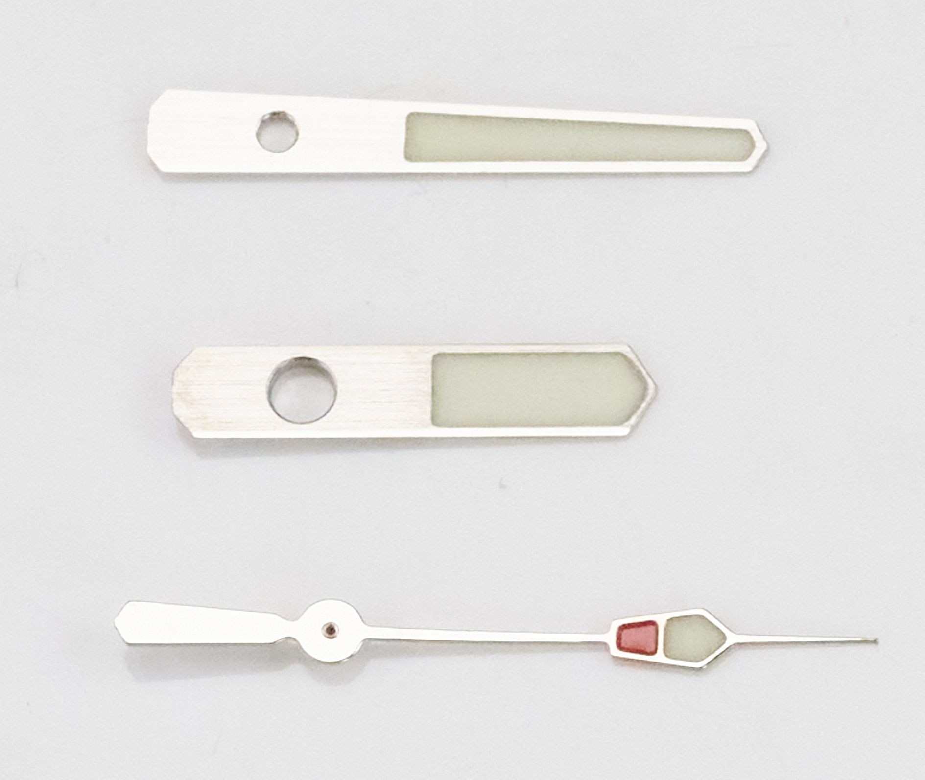 Silver Watch Hands For NH35 NH36 Green Luminous Lumed Replacement Parts New