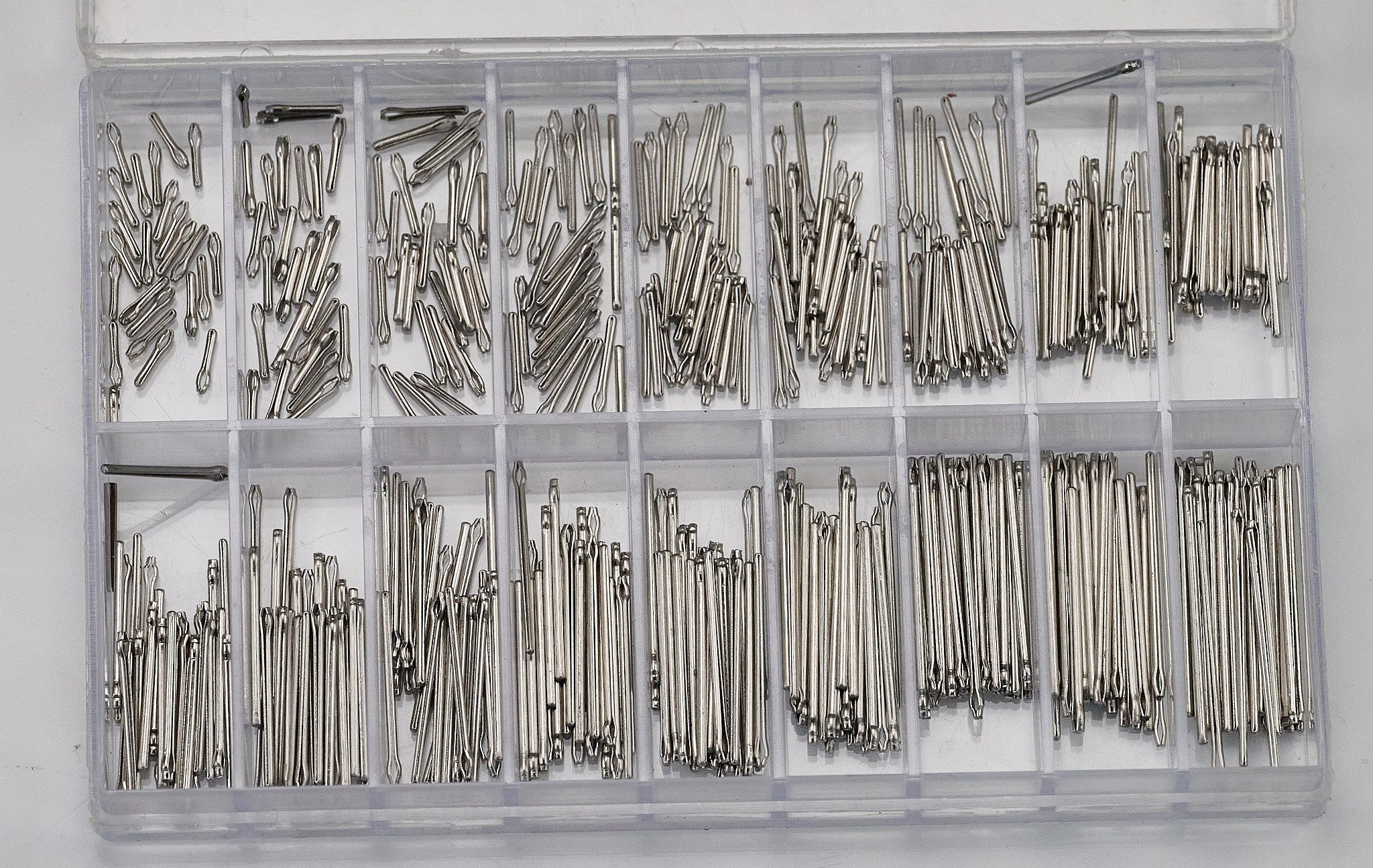 450Pcs Split Spring Pins Bars Watch Bracelet Straps Link Steel Cotter Tool Parts