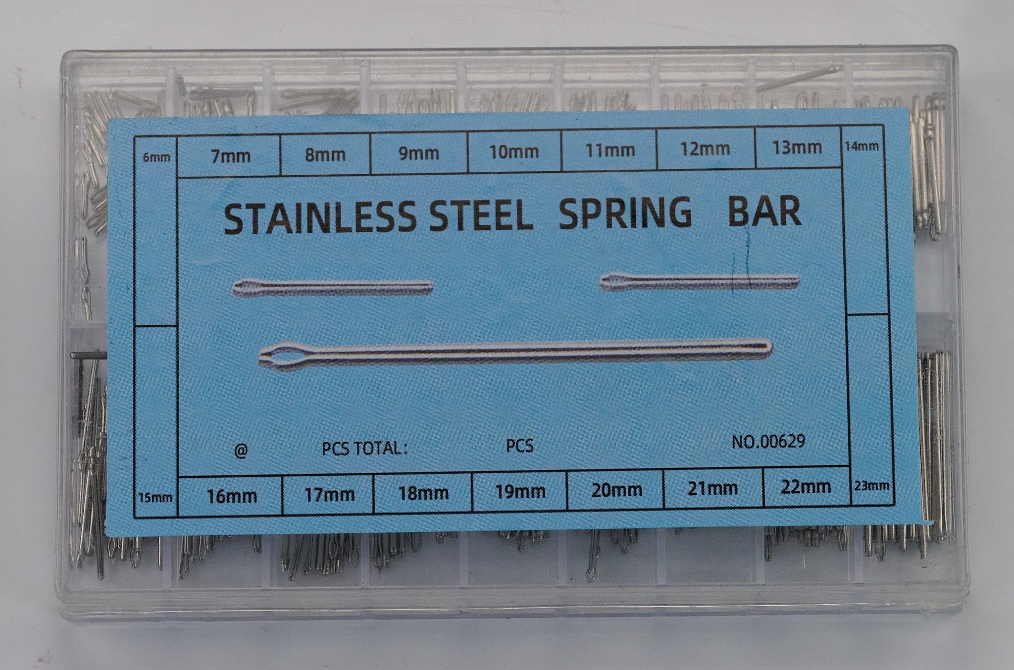 450Pcs Split Spring Pins Bars Watch Bracelet Straps Link Steel Cotter Tool Parts