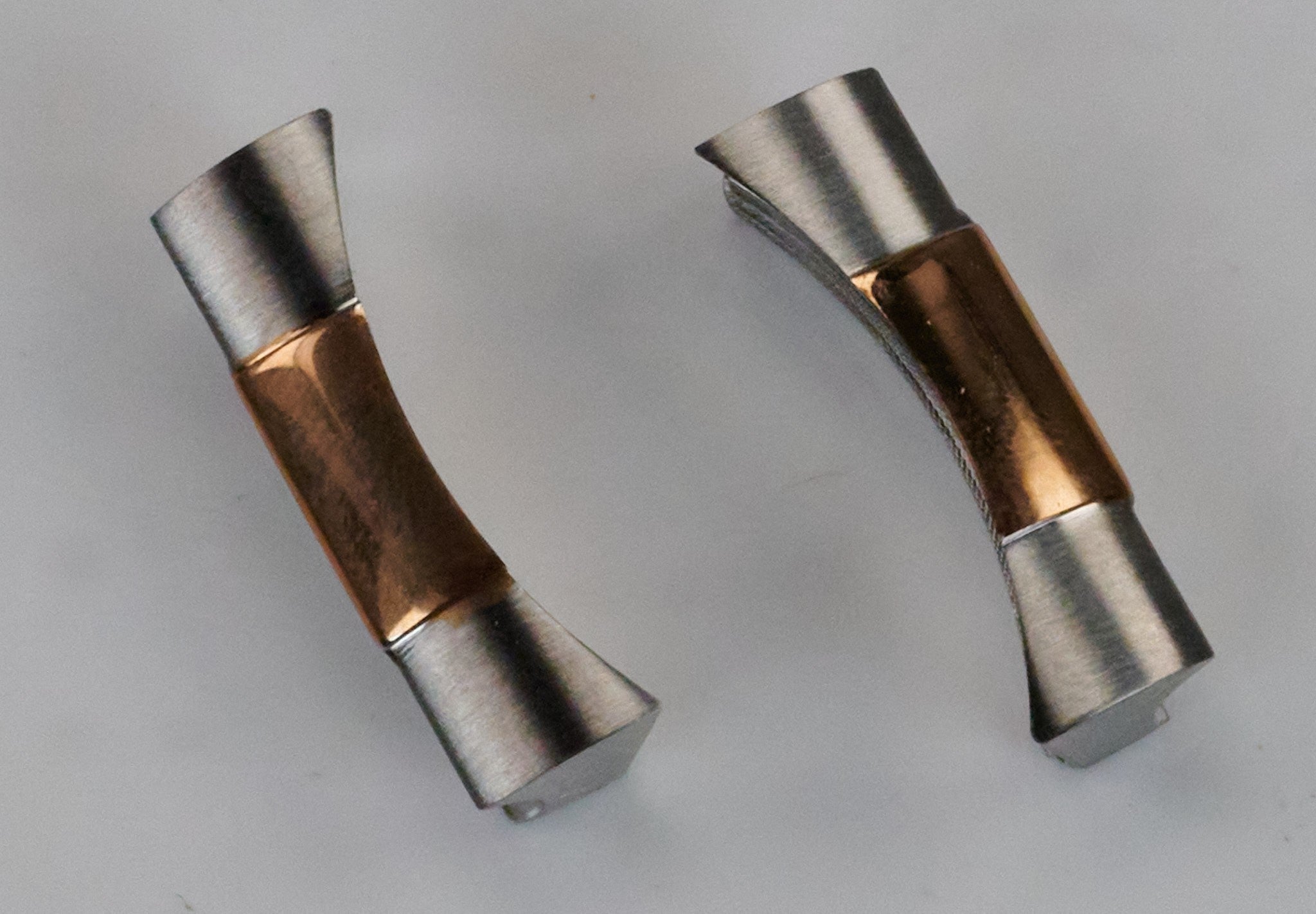 2x Solid 20mm Curved End Links For Rolex Watch Strap Bracelet Stainless Steel