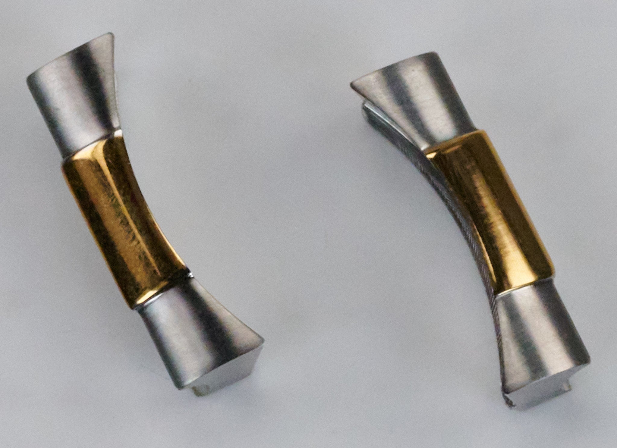 2x Solid 20mm Curved End Links For Rolex Watch Strap Bracelet Stainless Steel