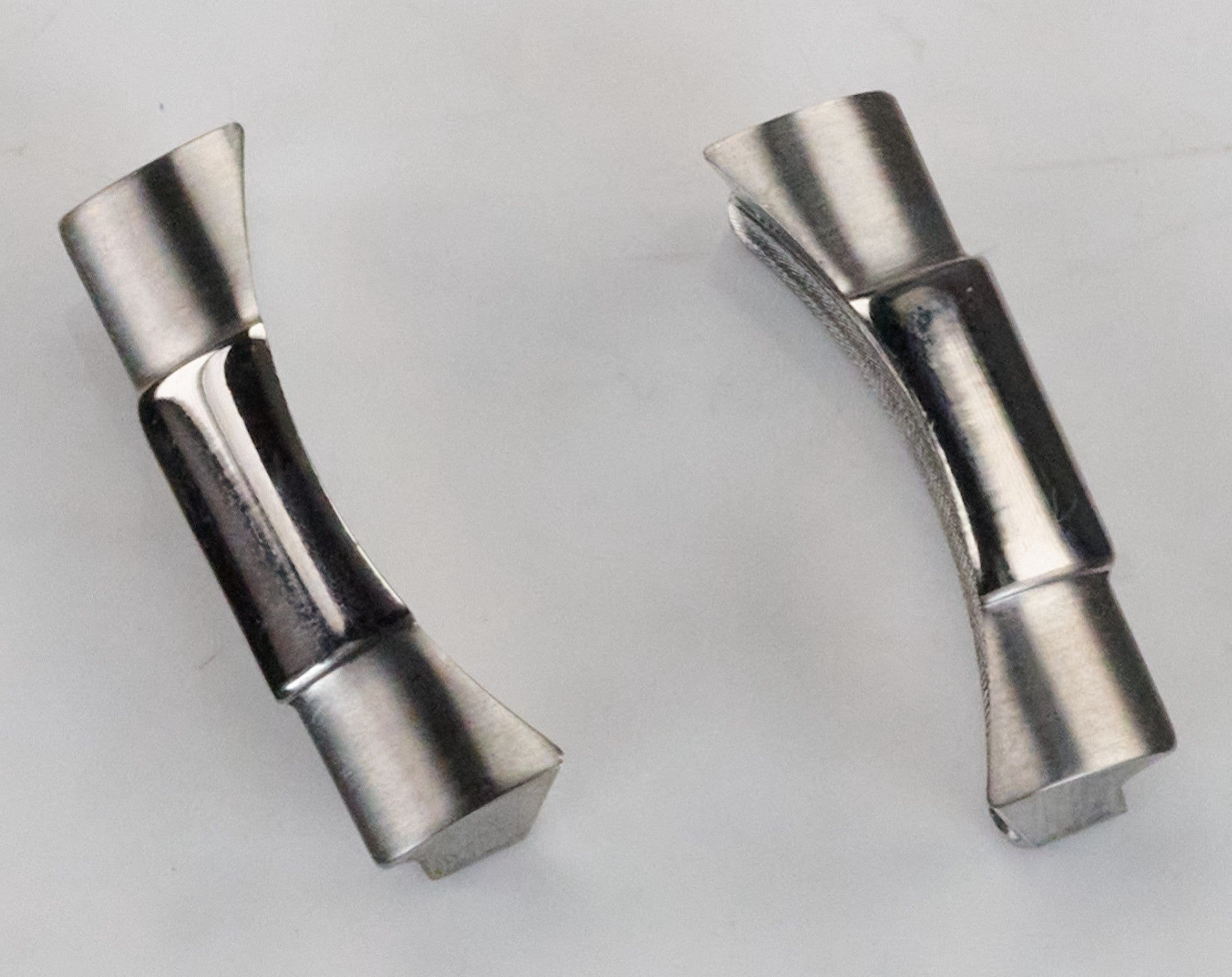 2x Solid 20mm Curved End Links For Rolex Watch Strap Bracelet Stainless Steel
