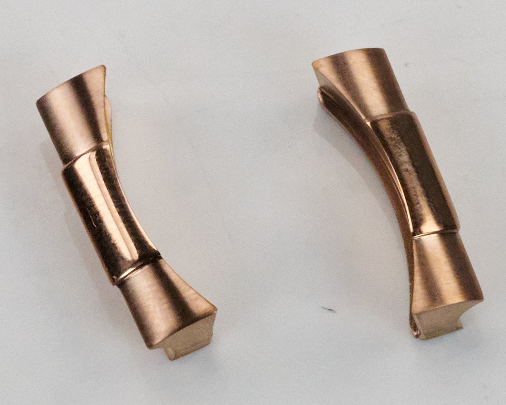 2x Solid 20mm Curved End Links For Rolex Watch Strap Bracelet Stainless Steel