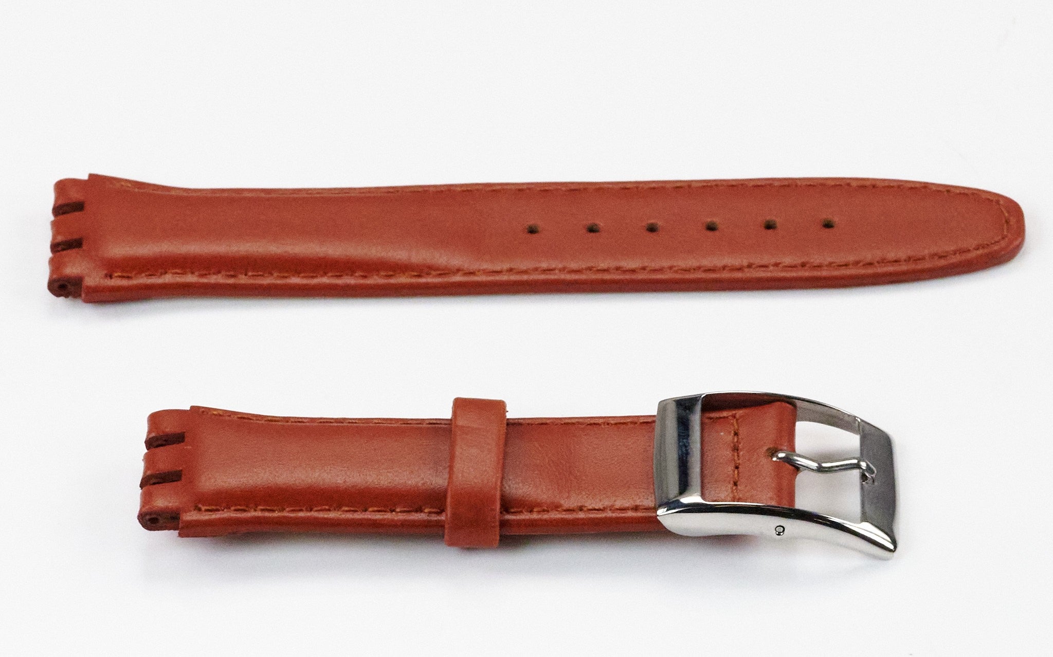 Genuine Calf Leather Watch Strap For Swatch Replacement 6 Colour 17mm - 19mm New