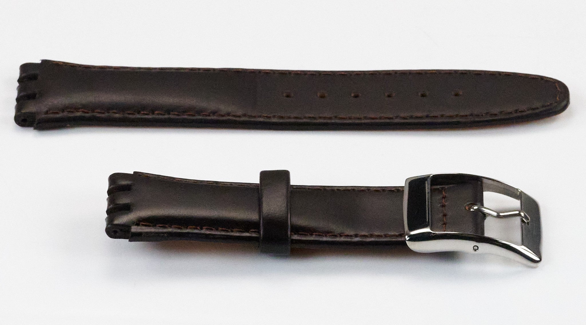 Genuine Calf Leather Watch Strap For Swatch Replacement 6 Colour 17mm - 19mm New