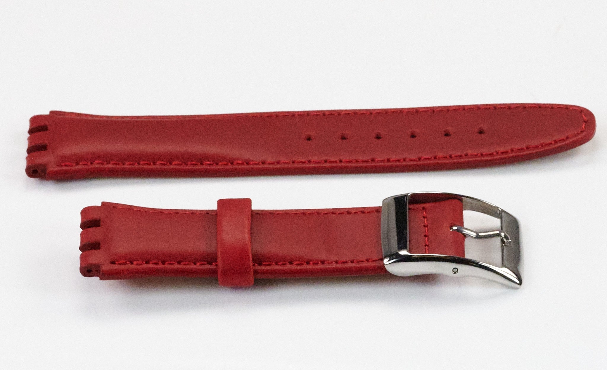 Genuine Calf Leather Watch Strap For Swatch Replacement 6 Colour 17mm - 19mm New