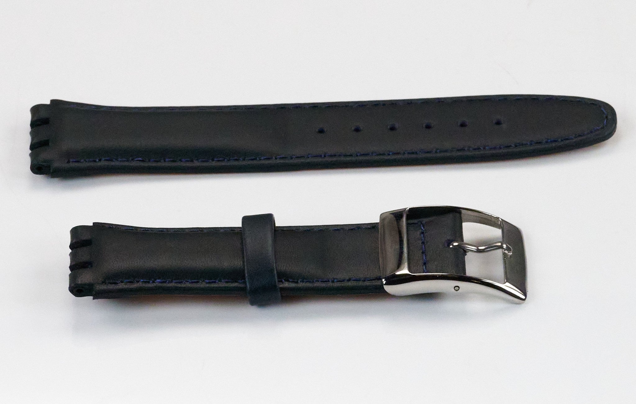 Genuine Calf Leather Watch Strap For Swatch Replacement 6 Colour 17mm - 19mm New