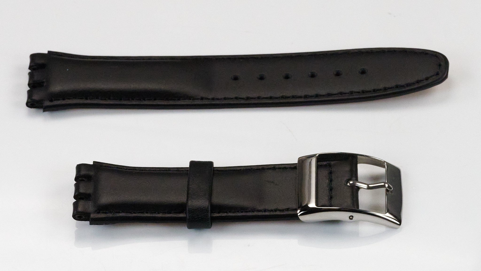 Genuine Calf Leather Watch Strap For Swatch Replacement 6 Colour 17mm - 19mm New