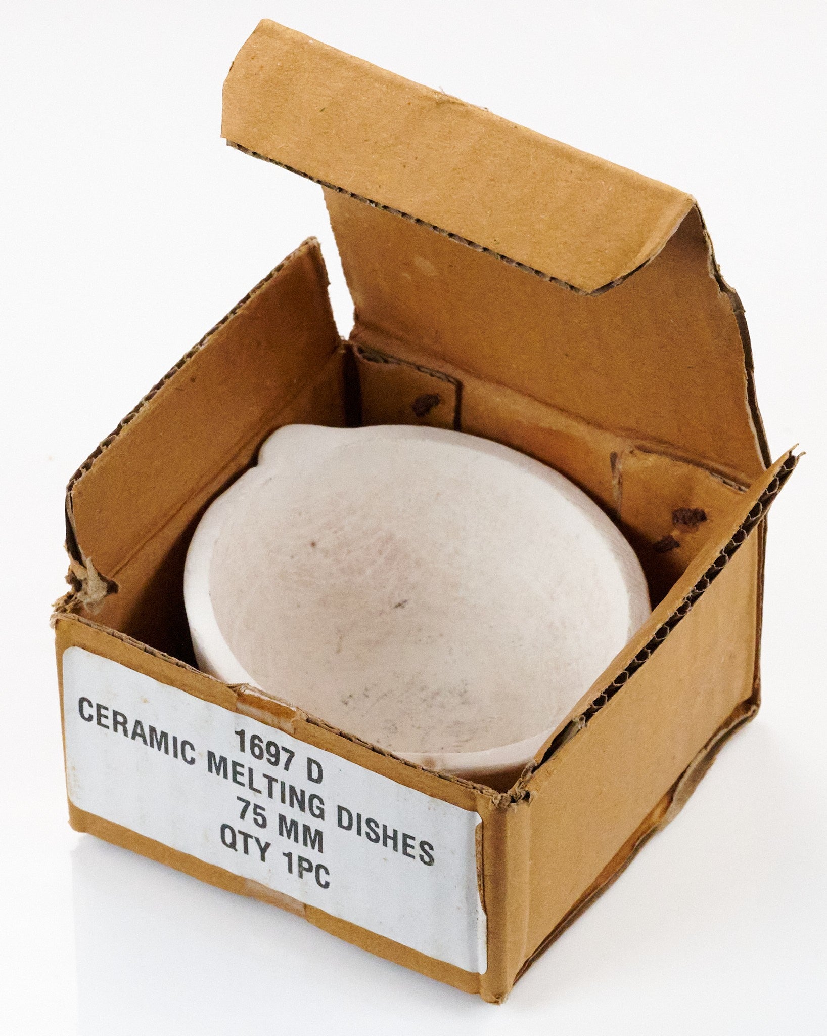 76mm 3" Ceramic Crucible Melting Bowl Dish Melt Casting Metal Gold Copper Silver