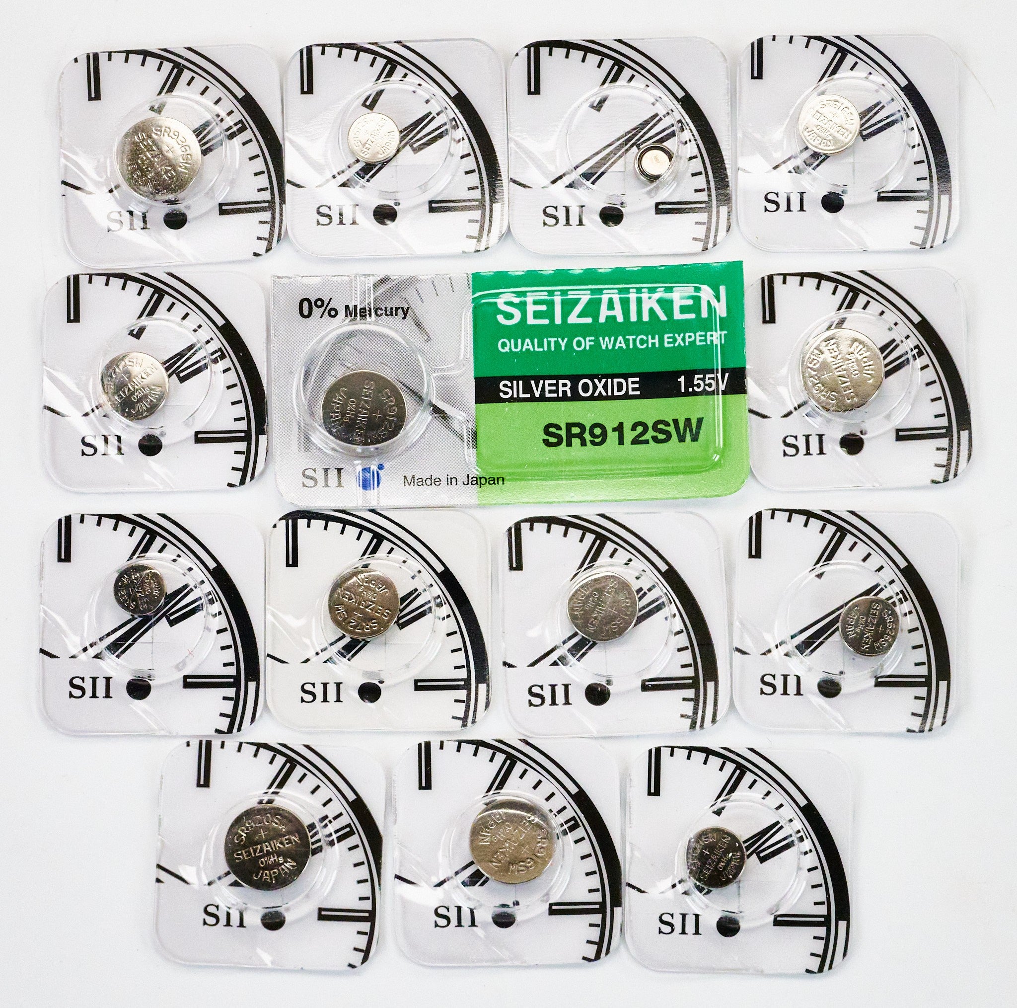 Genuine SEIKO SEIZAIKEN Silver Oxide Replacement Watch Battery 1.55v ALL TYPES