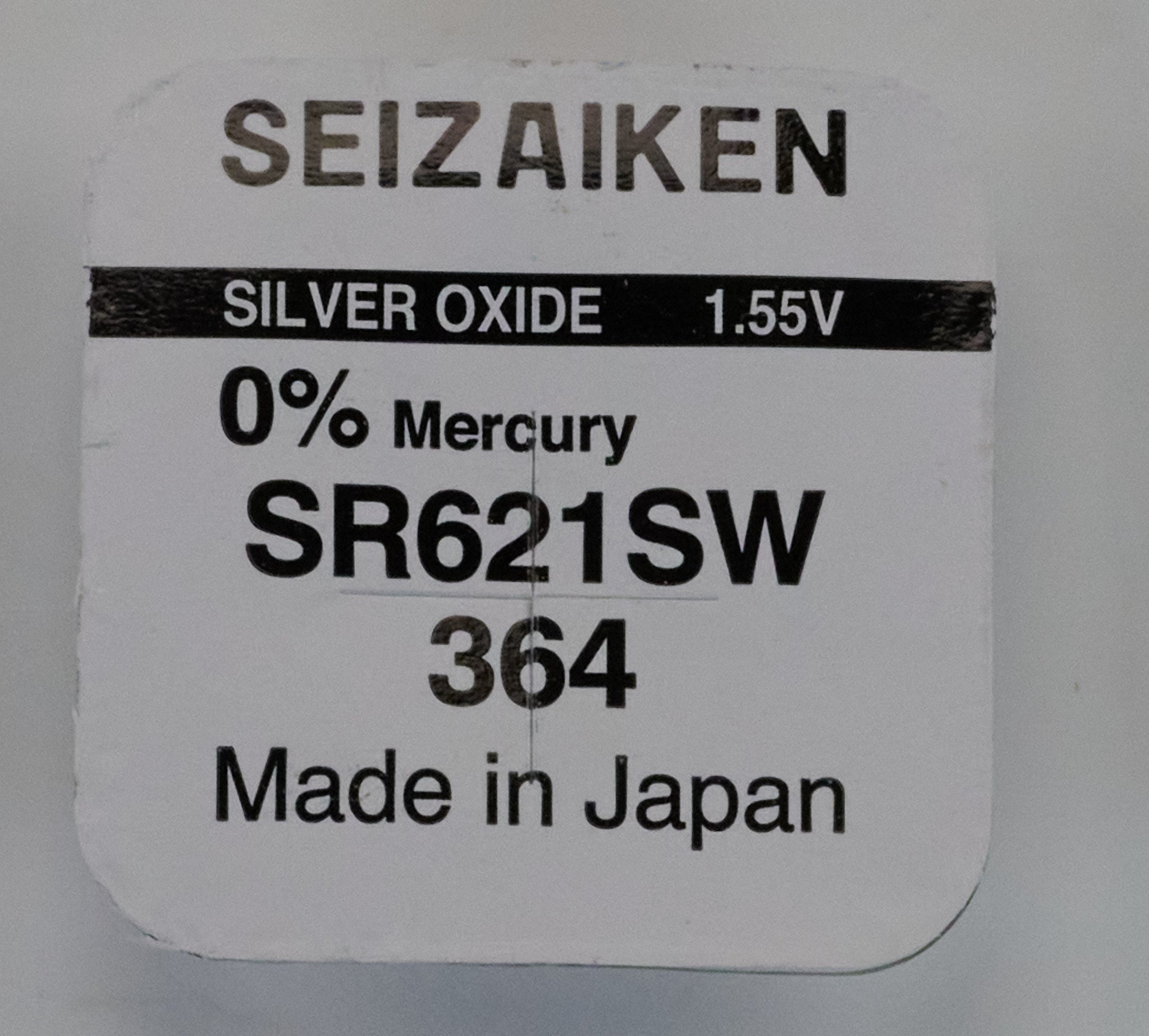 Genuine SEIKO SEIZAIKEN Silver Oxide Replacement Watch Battery 1.55v ALL TYPES
