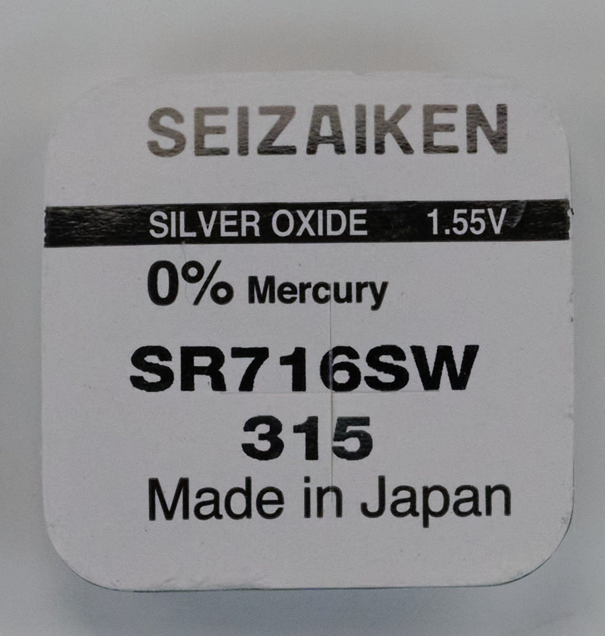 Genuine SEIKO SEIZAIKEN Silver Oxide Replacement Watch Battery 1.55v ALL TYPES