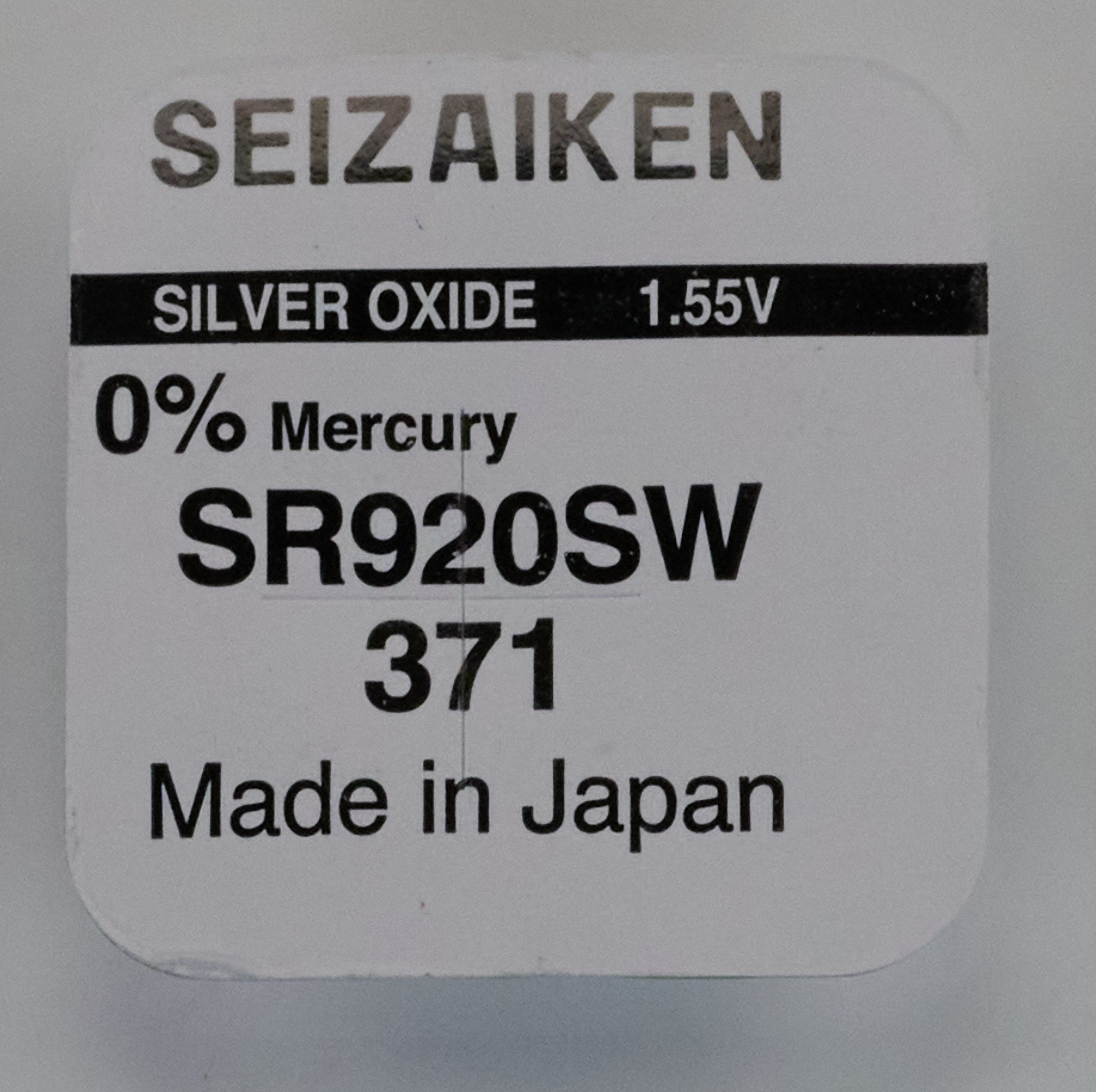 Genuine SEIKO SEIZAIKEN Silver Oxide Replacement Watch Battery 1.55v ALL TYPES