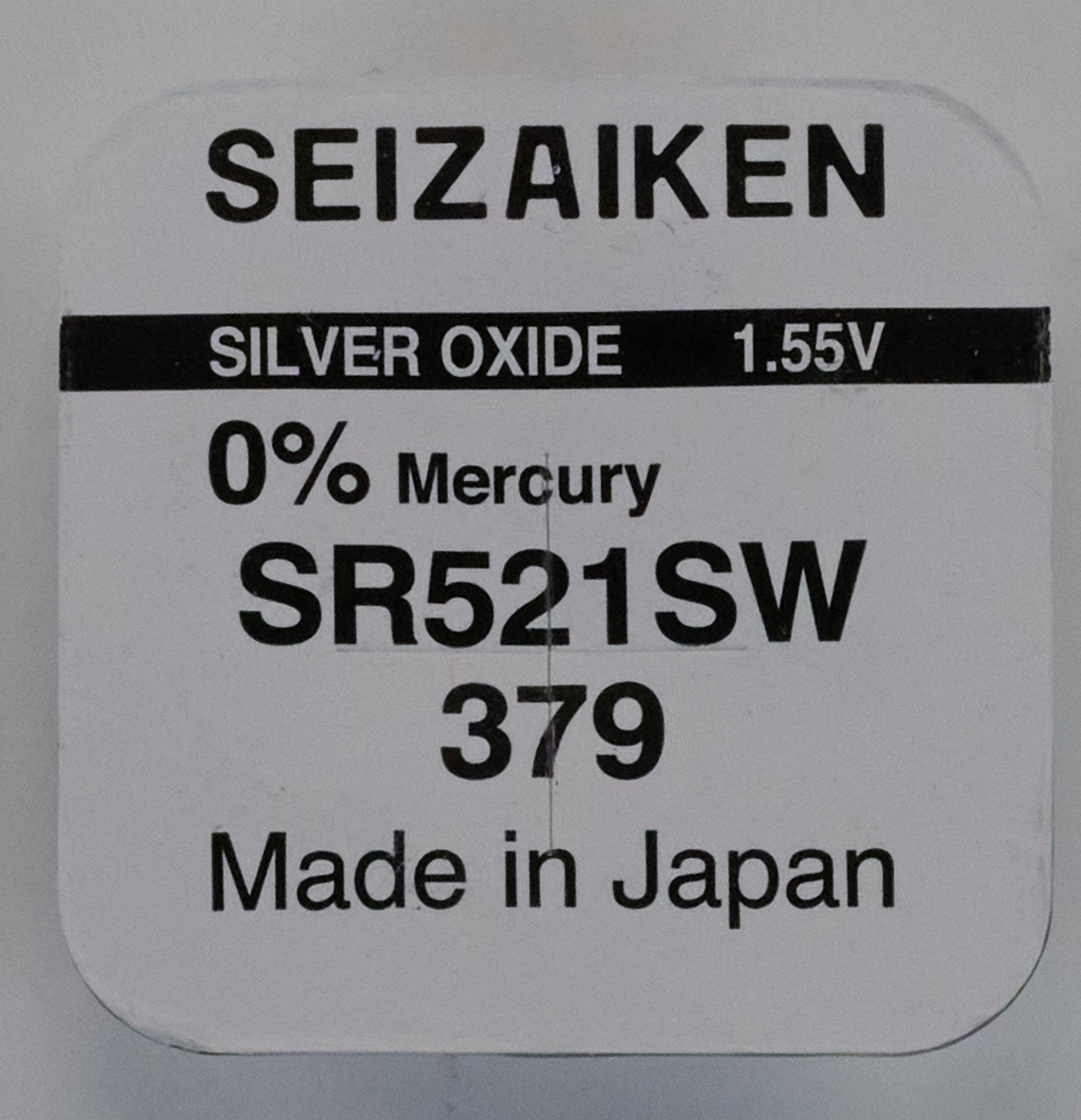Genuine SEIKO SEIZAIKEN Silver Oxide Replacement Watch Battery 1.55v ALL TYPES