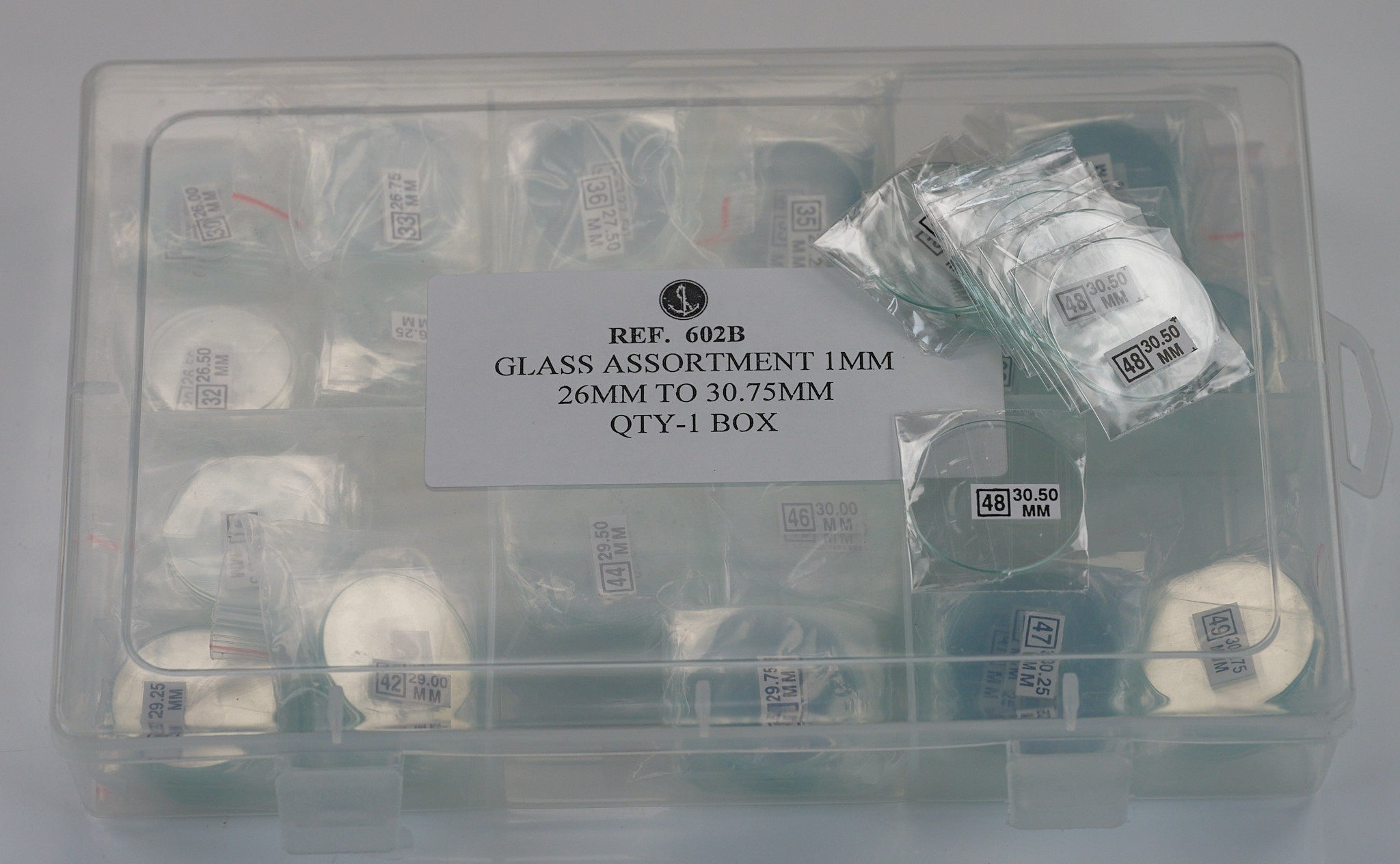 Quality 240x Mens Watch Crystal Mineral Glass 26mm - 30mm FLAT 1mm Replacement