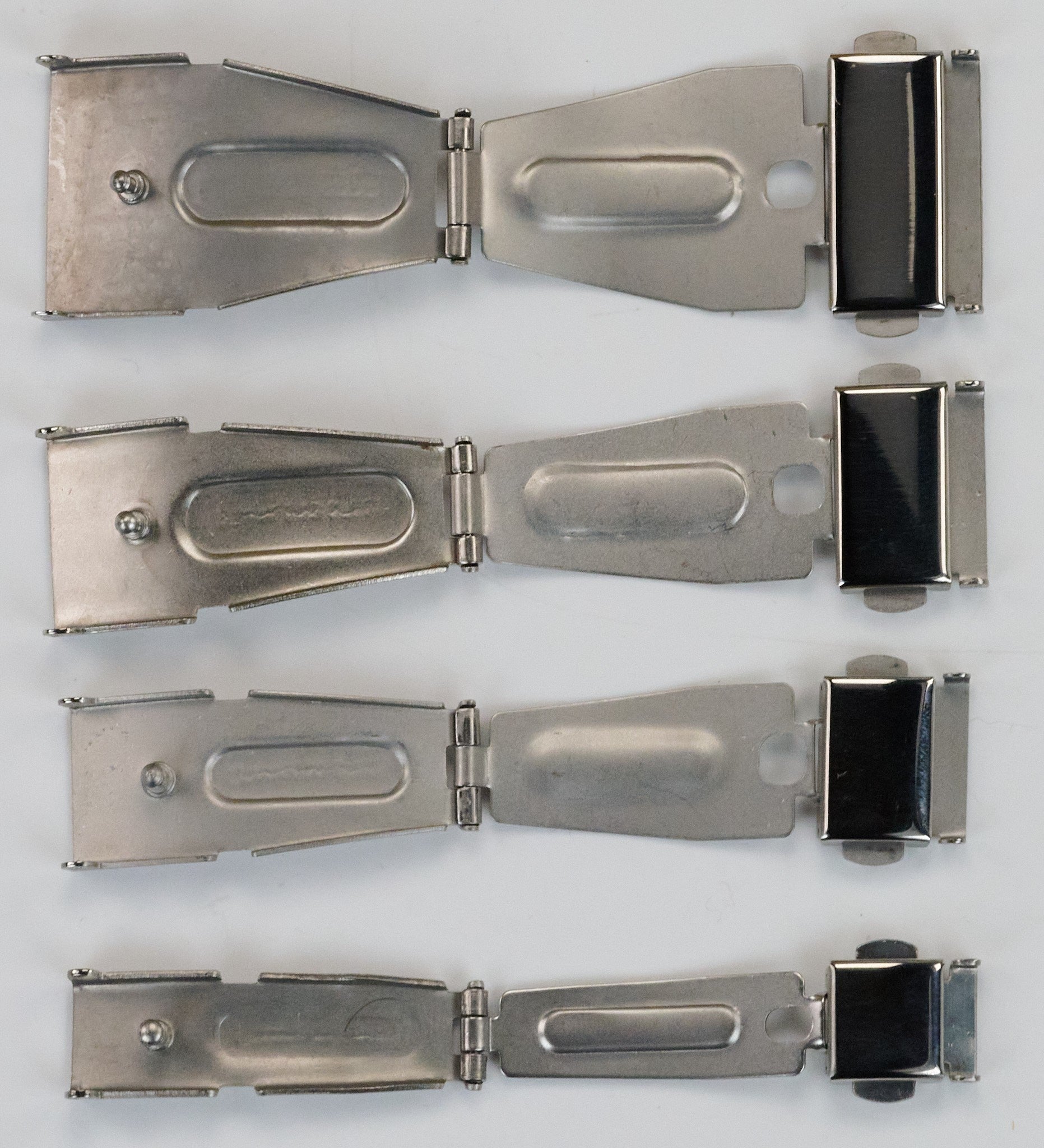 Titanium watch BUCKLE/CLASP for bracelet strap 3 fold spring release metal band