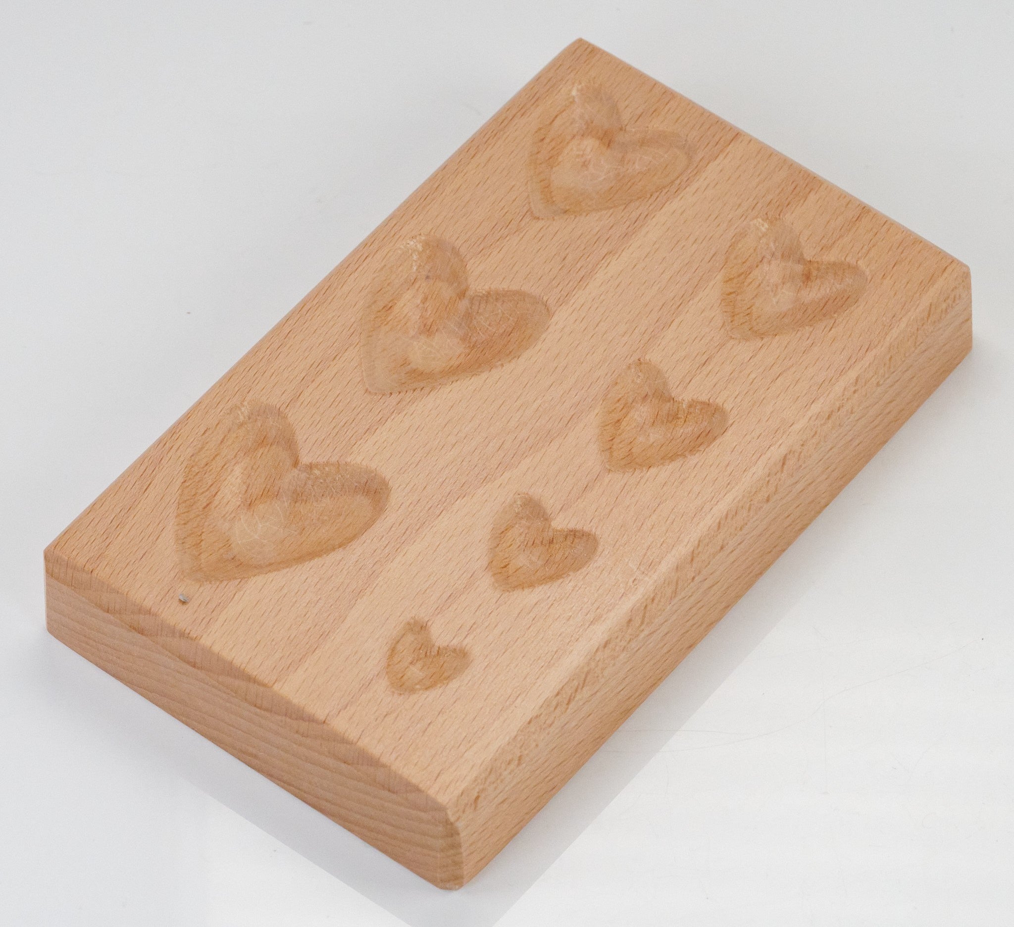 Dapping Block Wood Wooden 7 HEART SHAPES Doming Forming Tool Shaping Jewellers