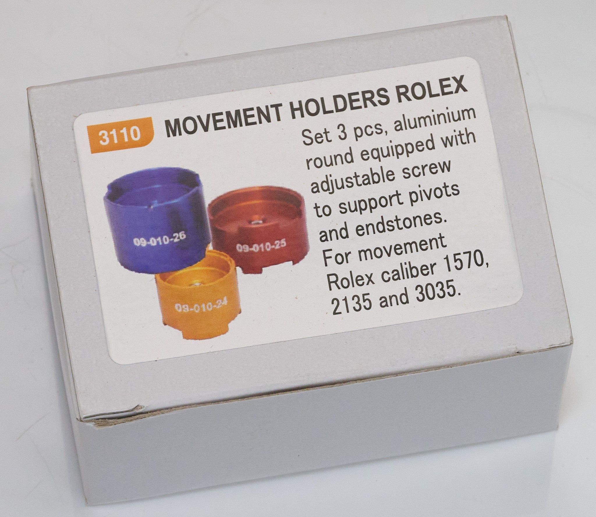 Watch Movement Holder Set 3x For Rolex 3135 2135 3035 1570 Watchmakers Tool New