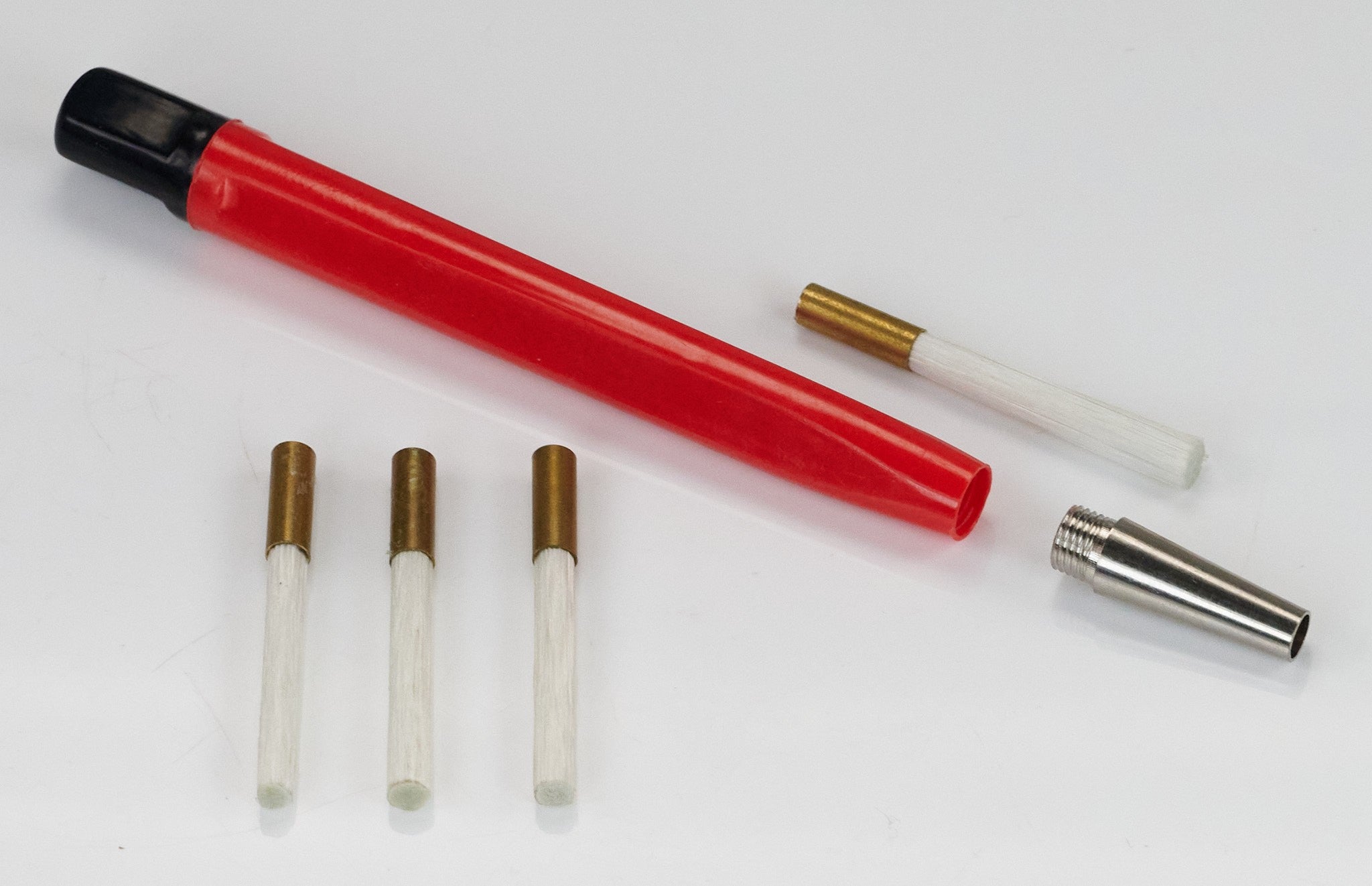 Fibre Glass Scratch Brush Watch Clean Removes Rust Scratches 3x SPARE BRUSHES