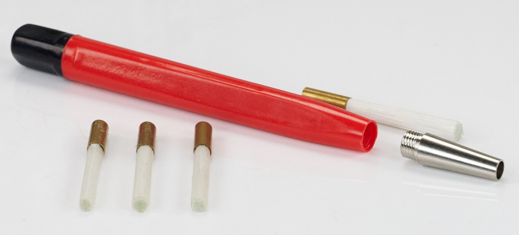 Fibre Glass Scratch Brush Watch Clean Removes Rust Scratches 3x SPARE BRUSHES